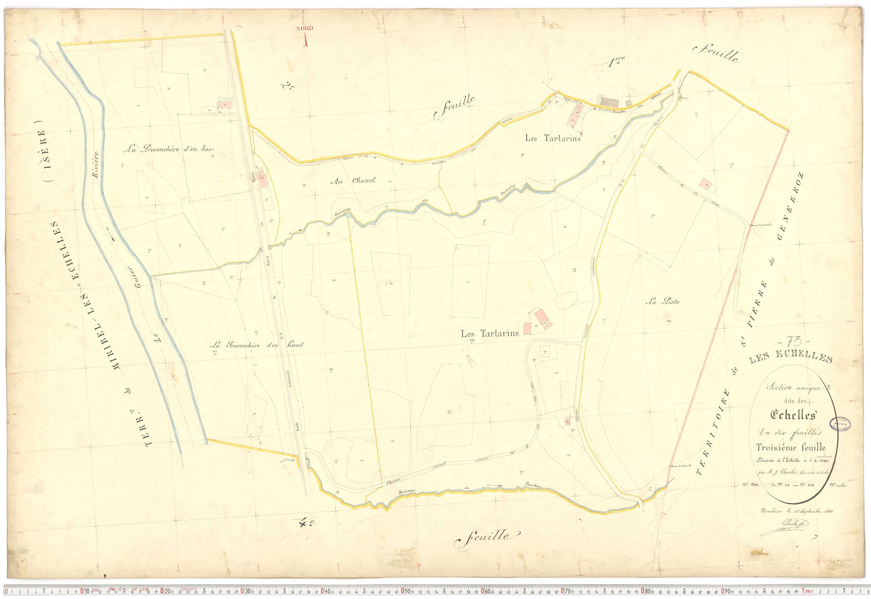 Échelles - Cadastre français (1907).