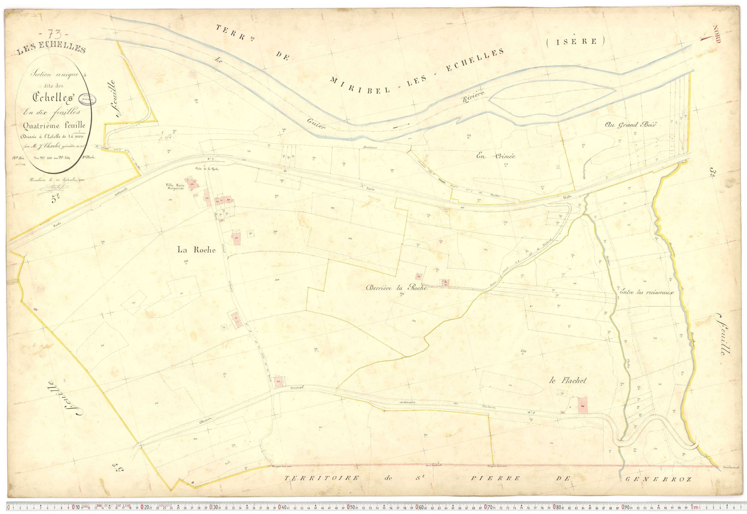 Échelles - Cadastre français (1907).