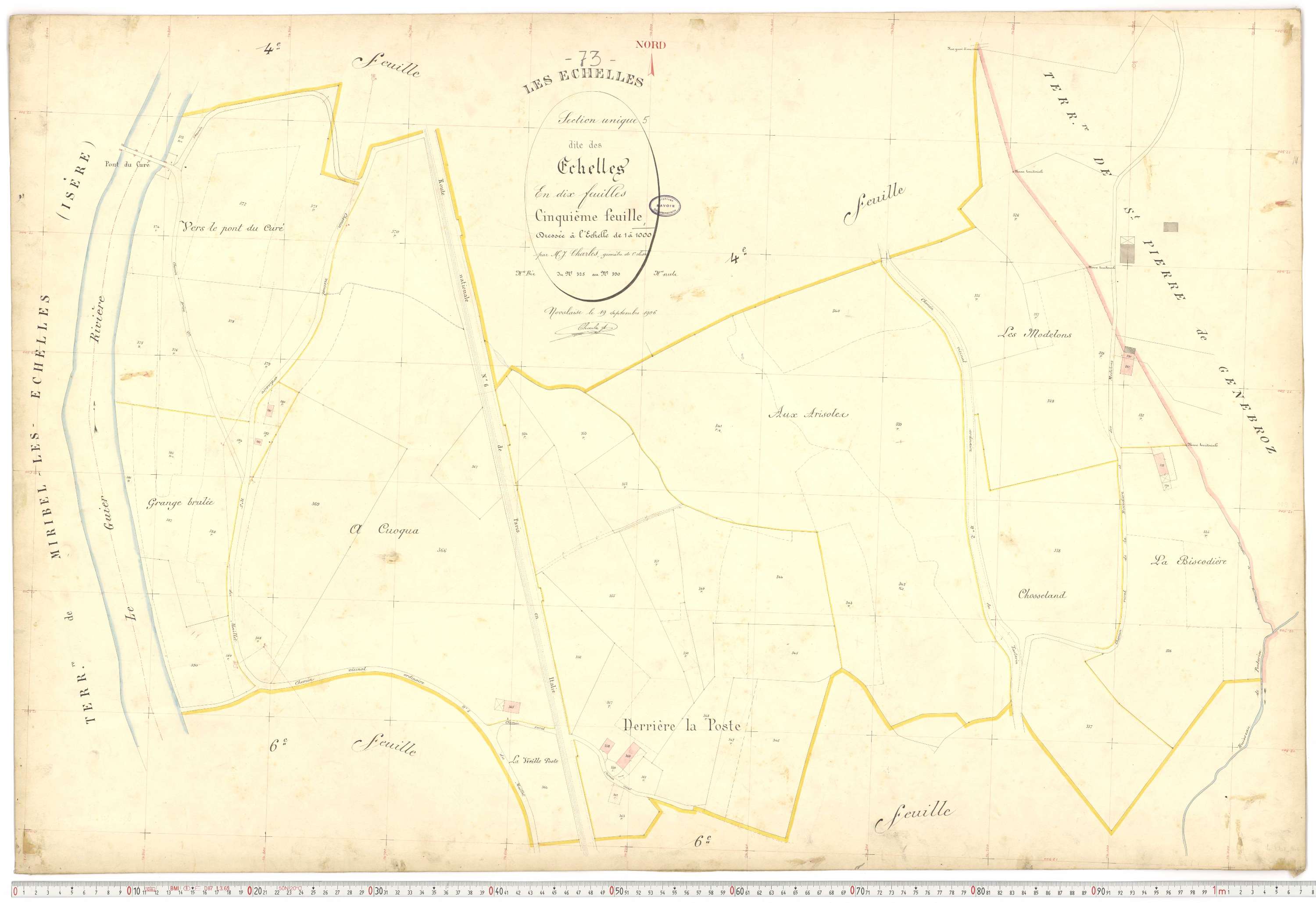 Échelles - Cadastre français (1907).