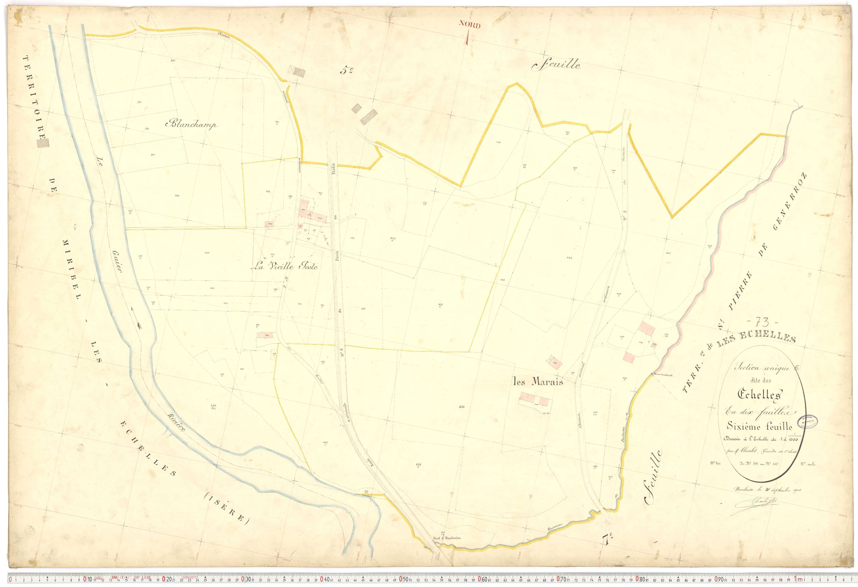 Échelles - Cadastre français (1907).