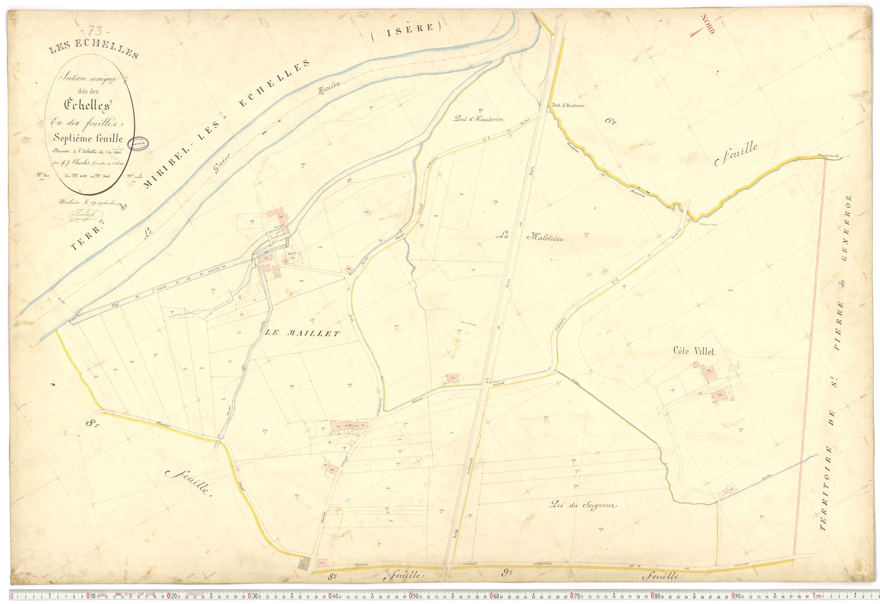 Échelles - Cadastre français (1907).