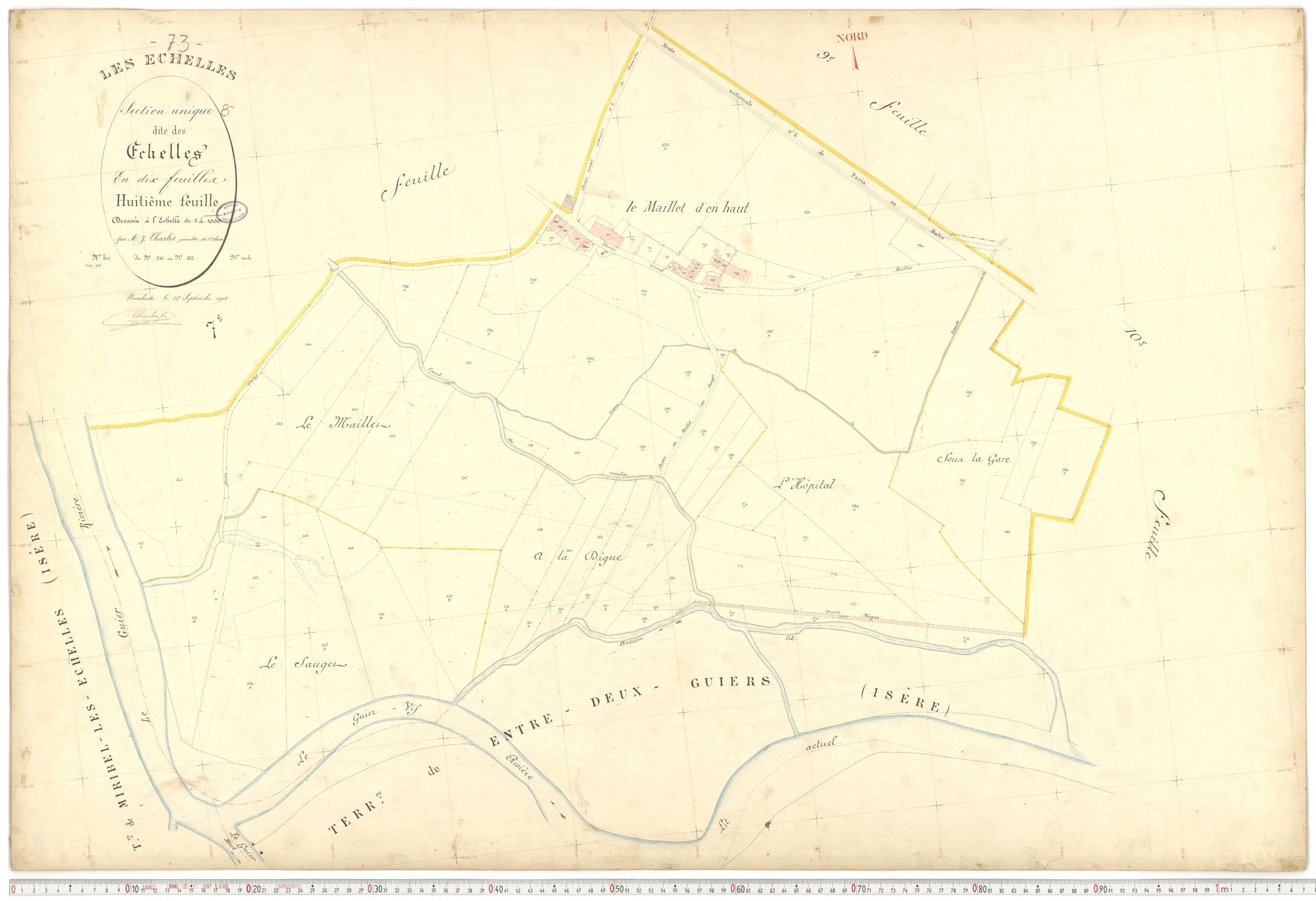 Échelles - Cadastre français (1907).