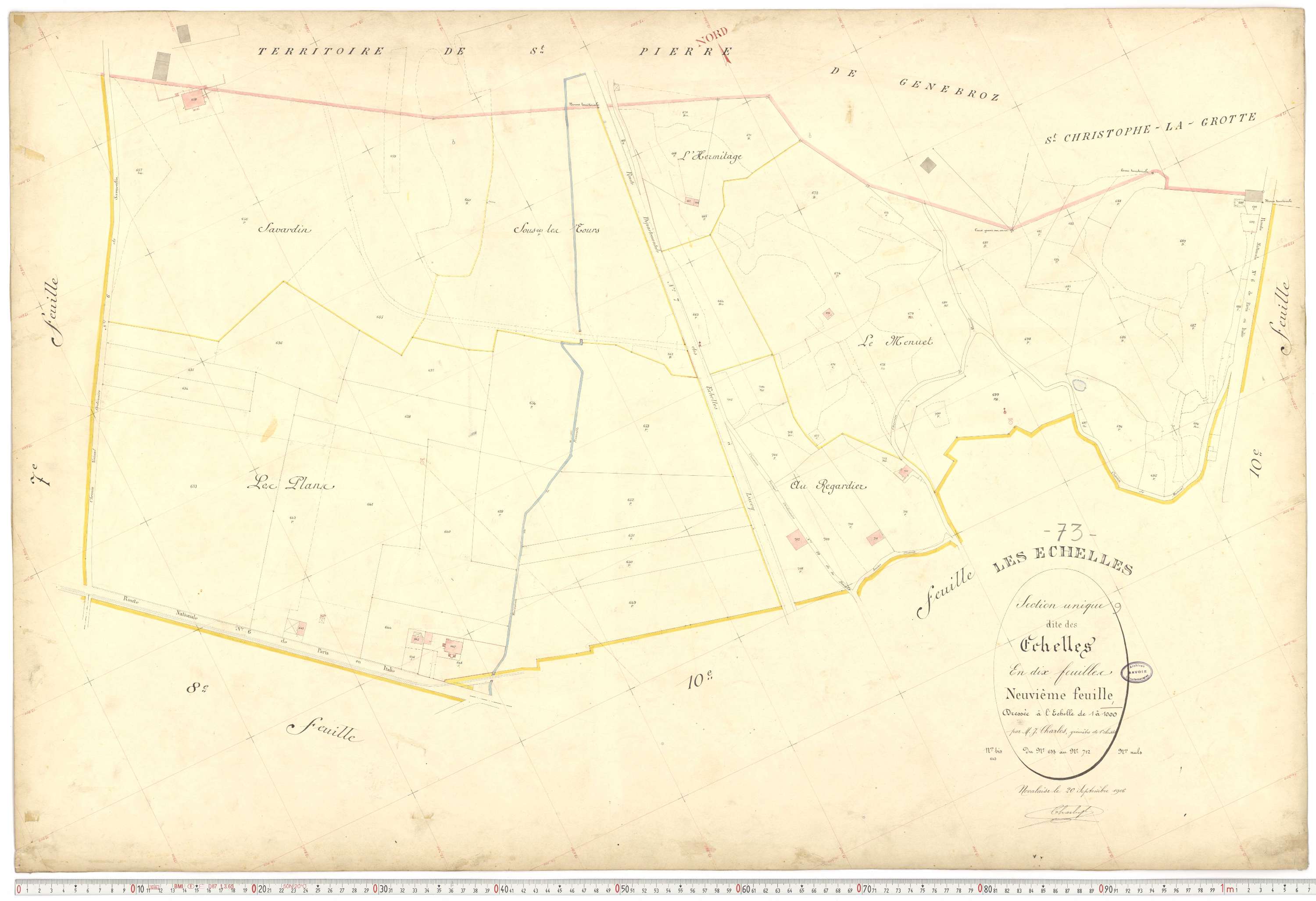 Échelles - Cadastre français (1907).