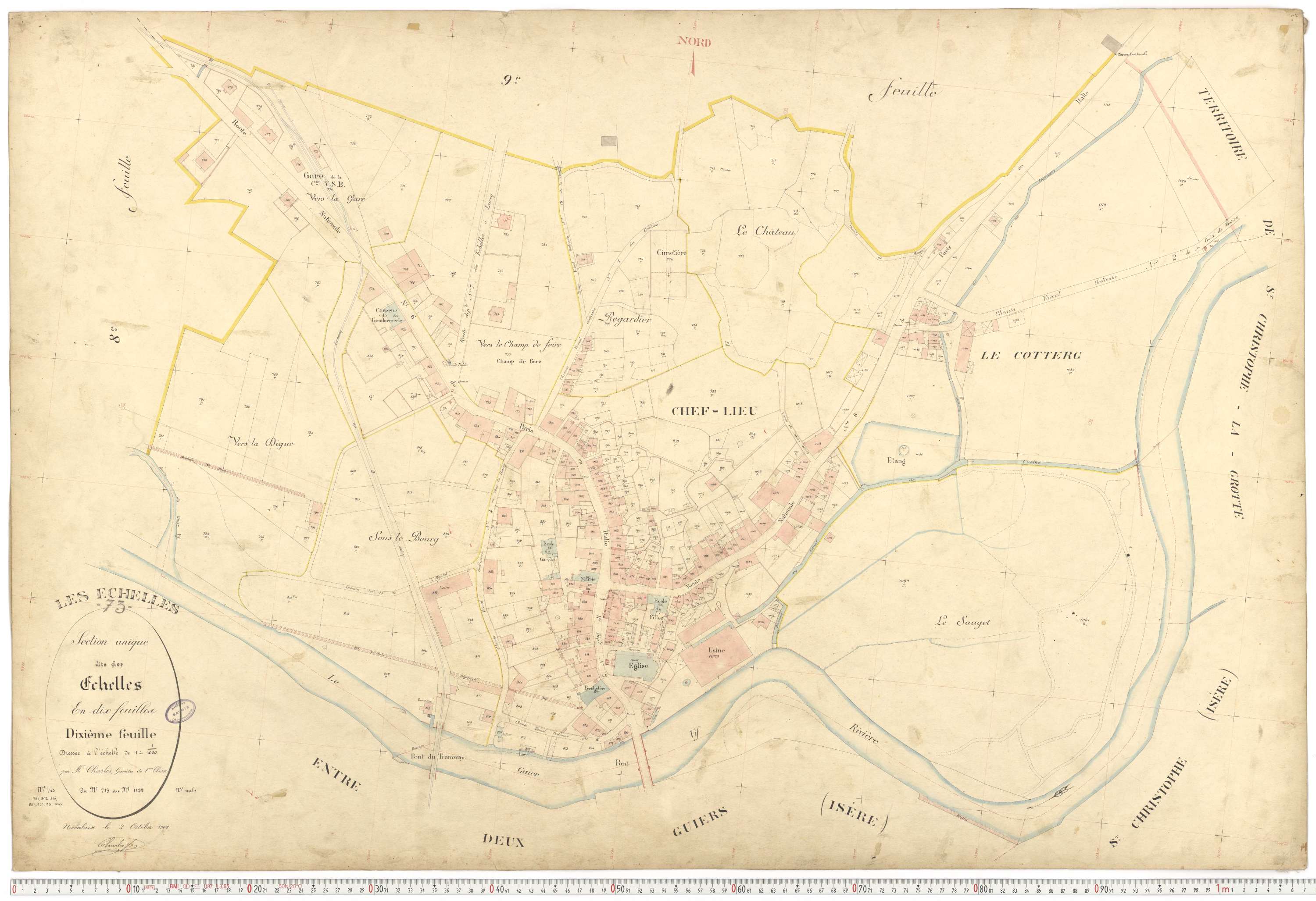 Échelles - Cadastre français (1907).