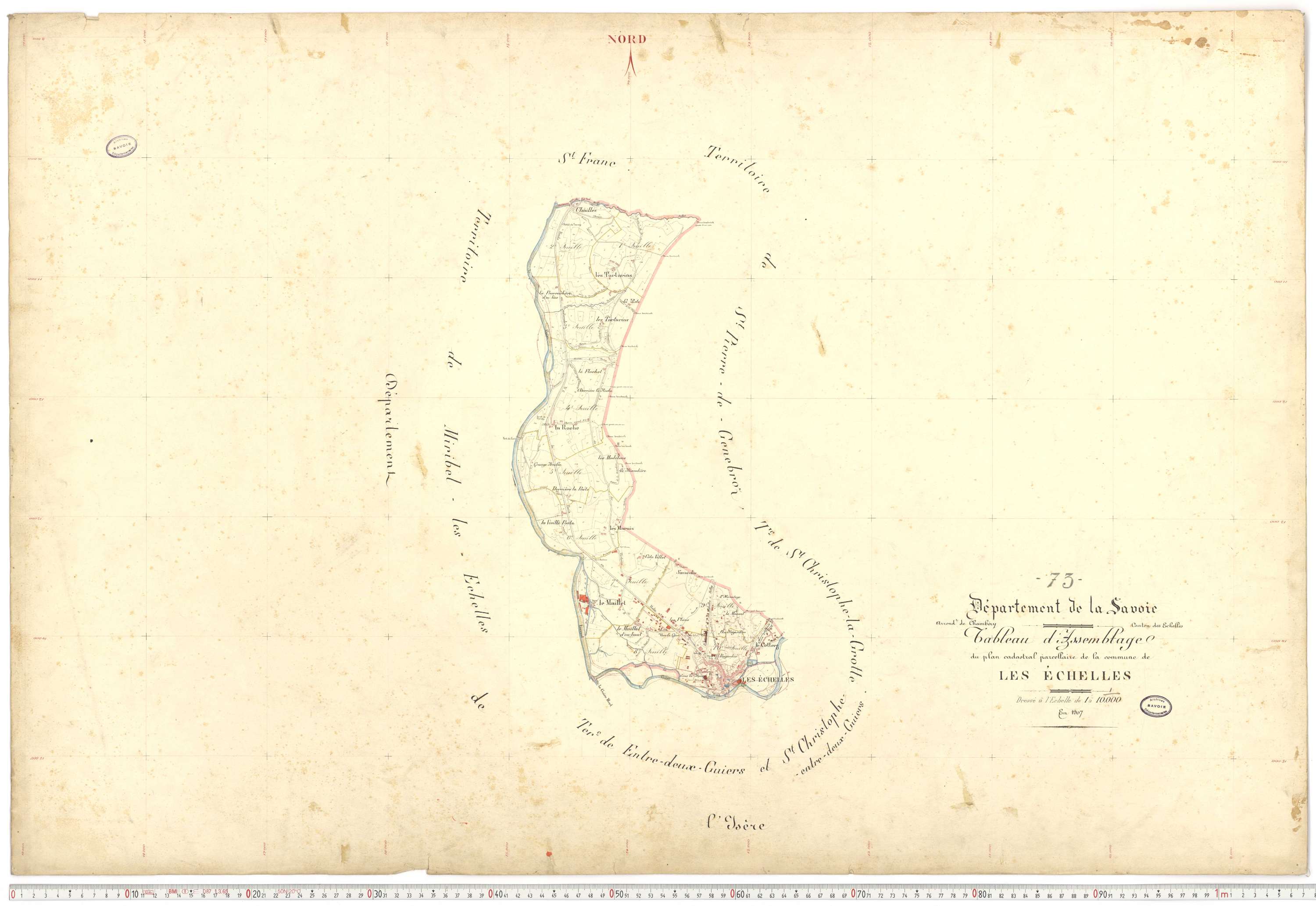 Échelles - Cadastre français (1907).