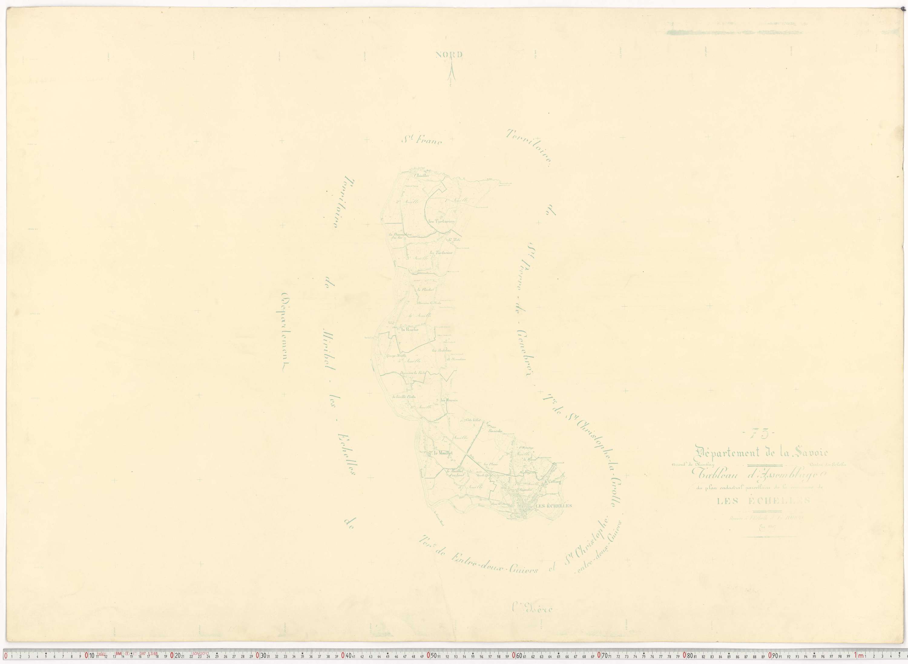 Échelles - Cadastre rénové, version de travail (1963).