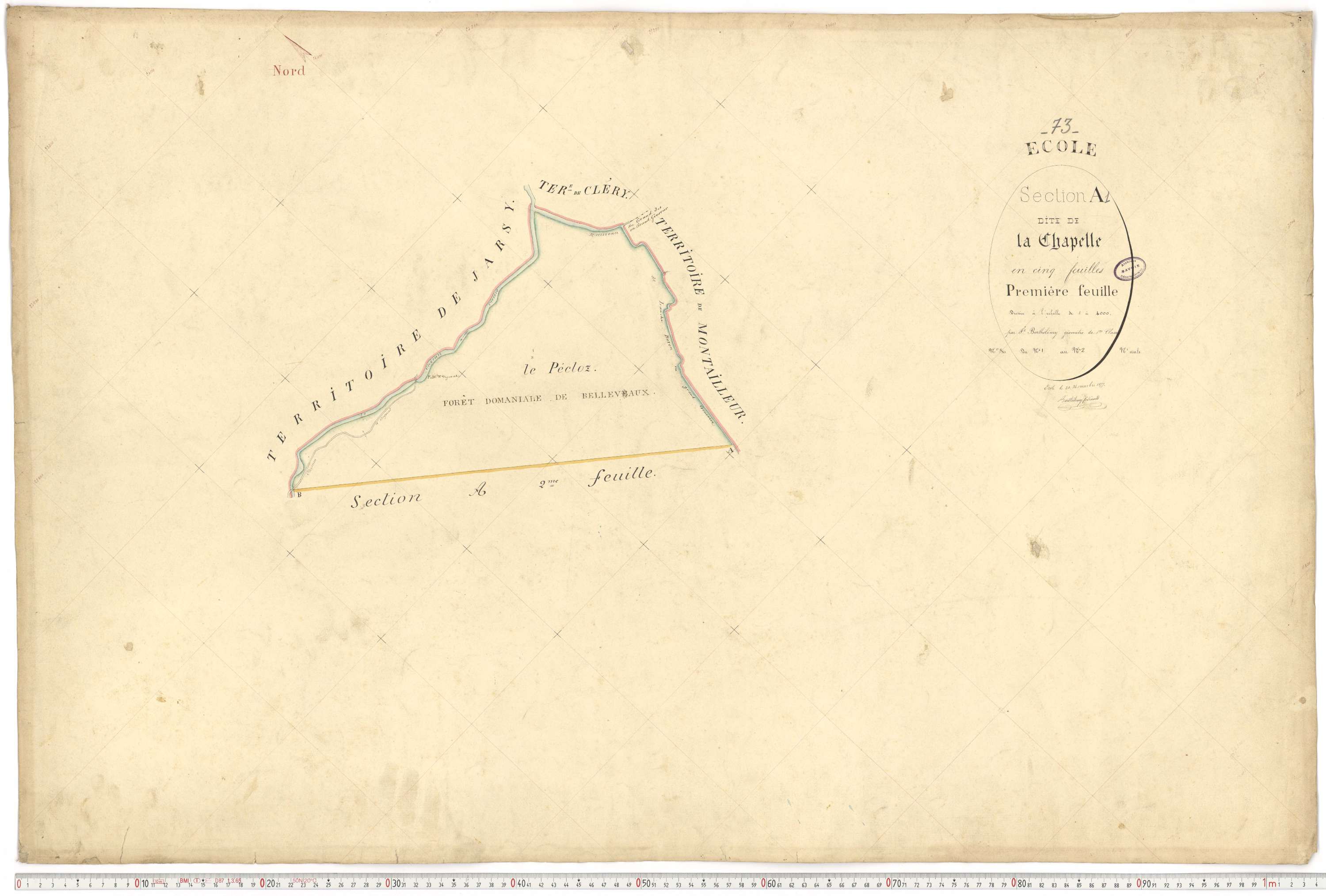 École - Cadastre français (1877).