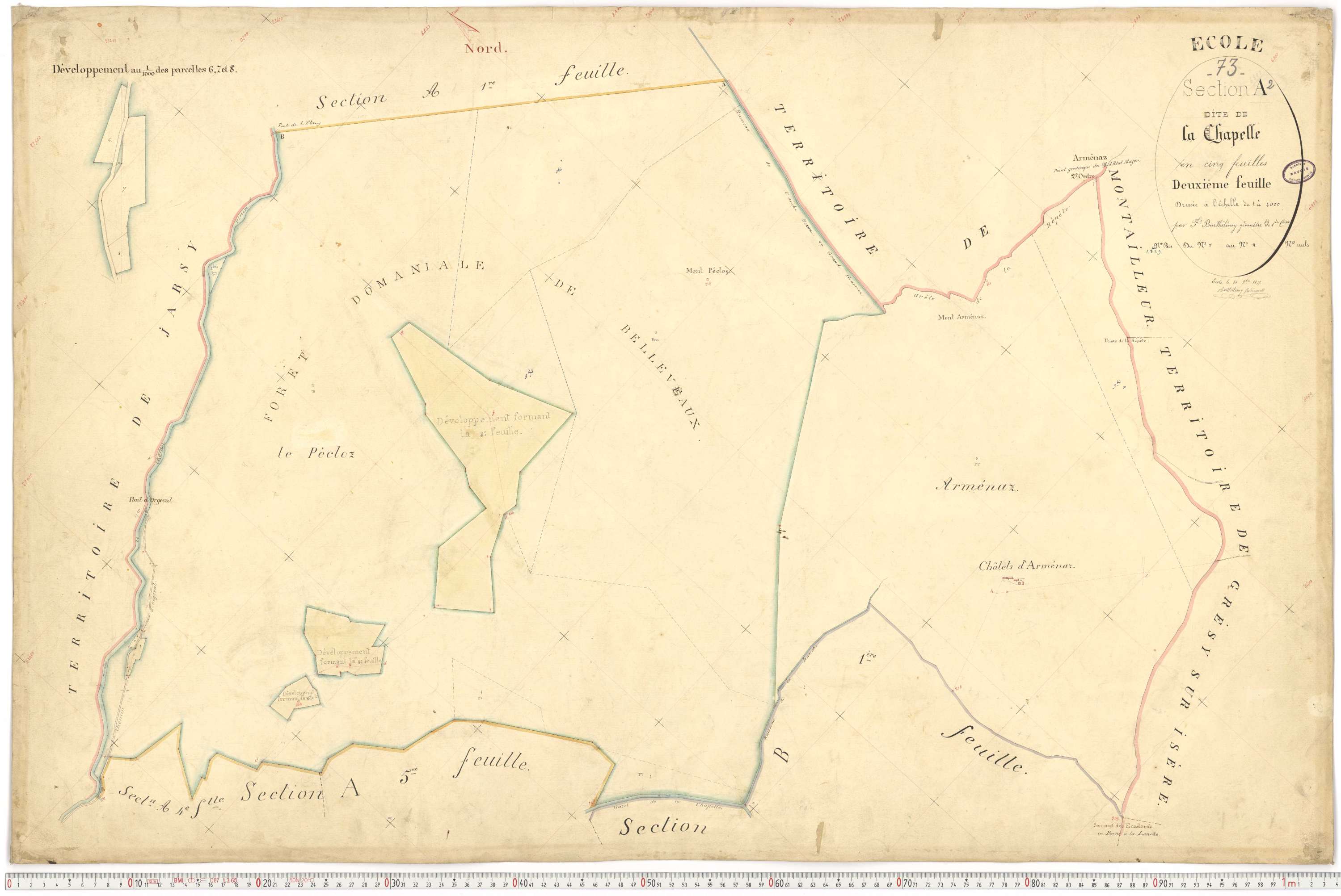 École - Cadastre français (1877).