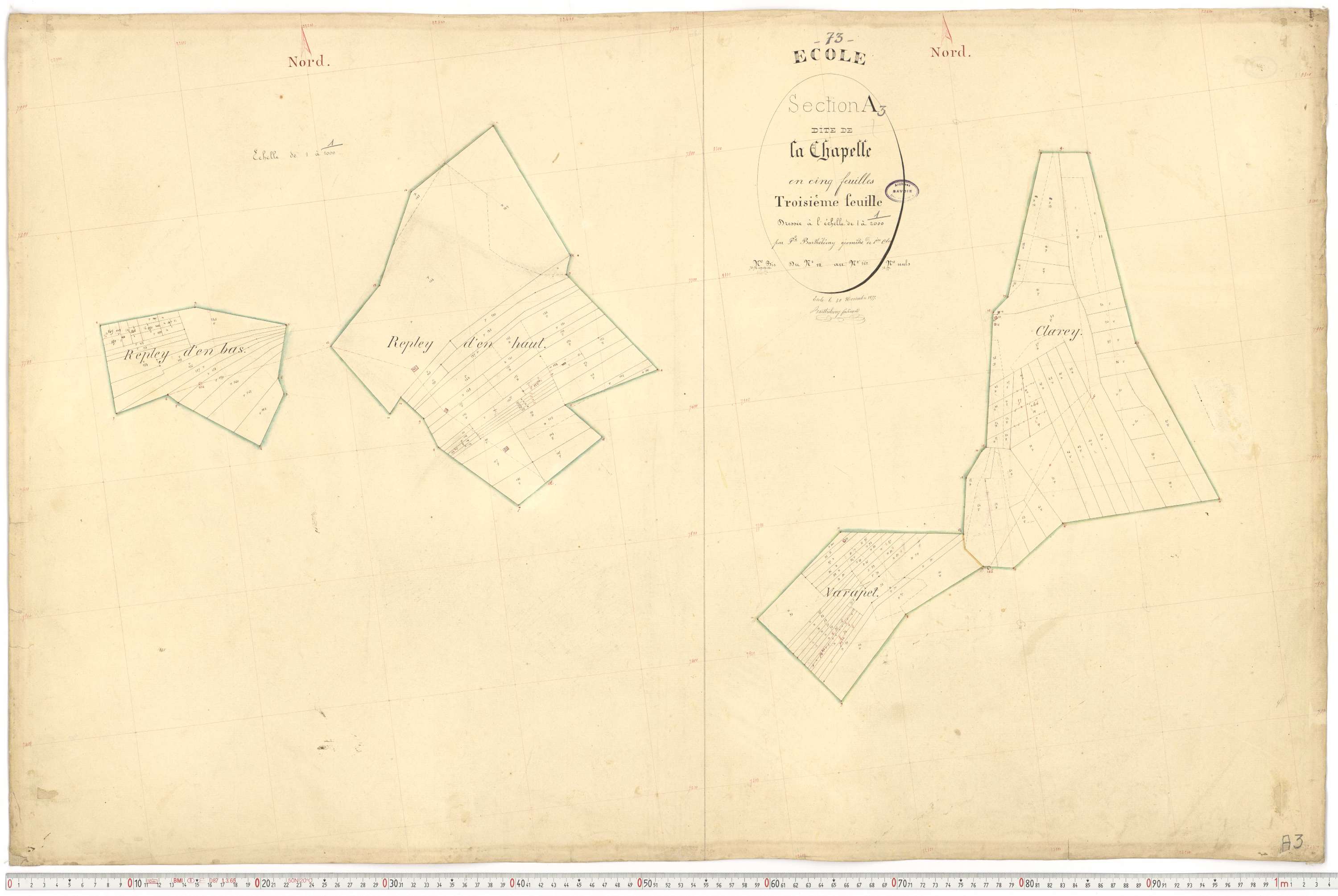 École - Cadastre français (1877).