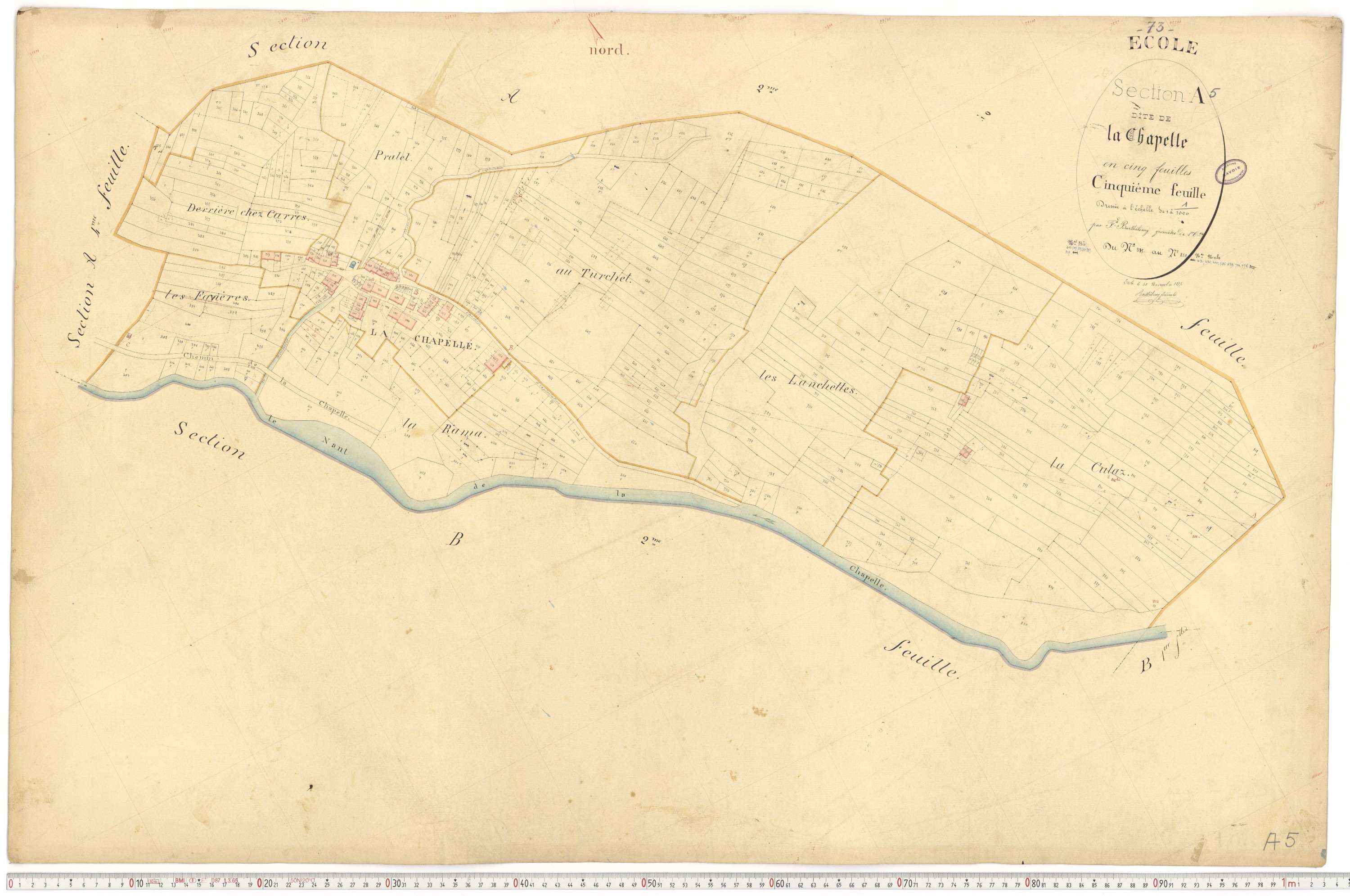 École - Cadastre français (1877).