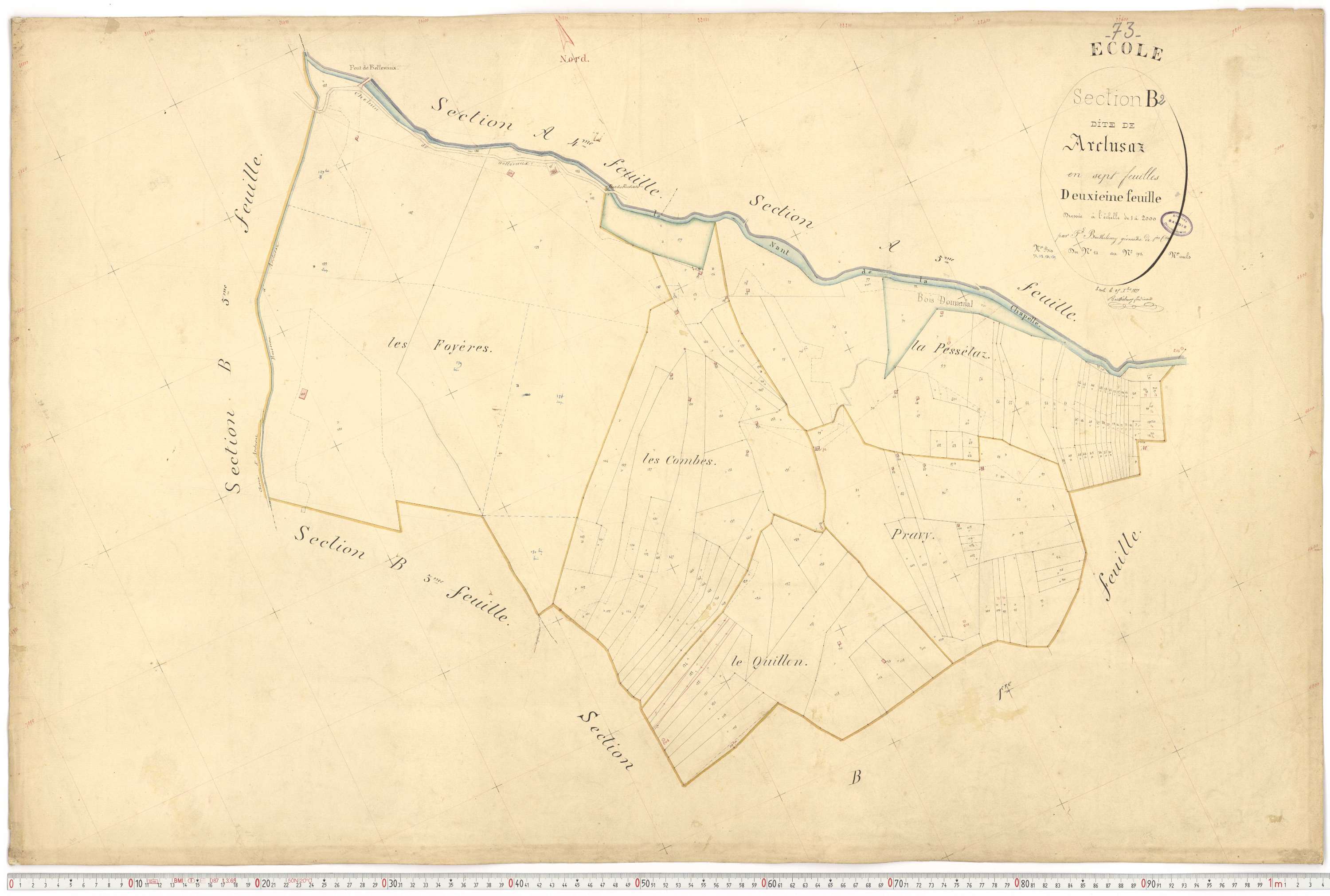 École - Cadastre français (1877).