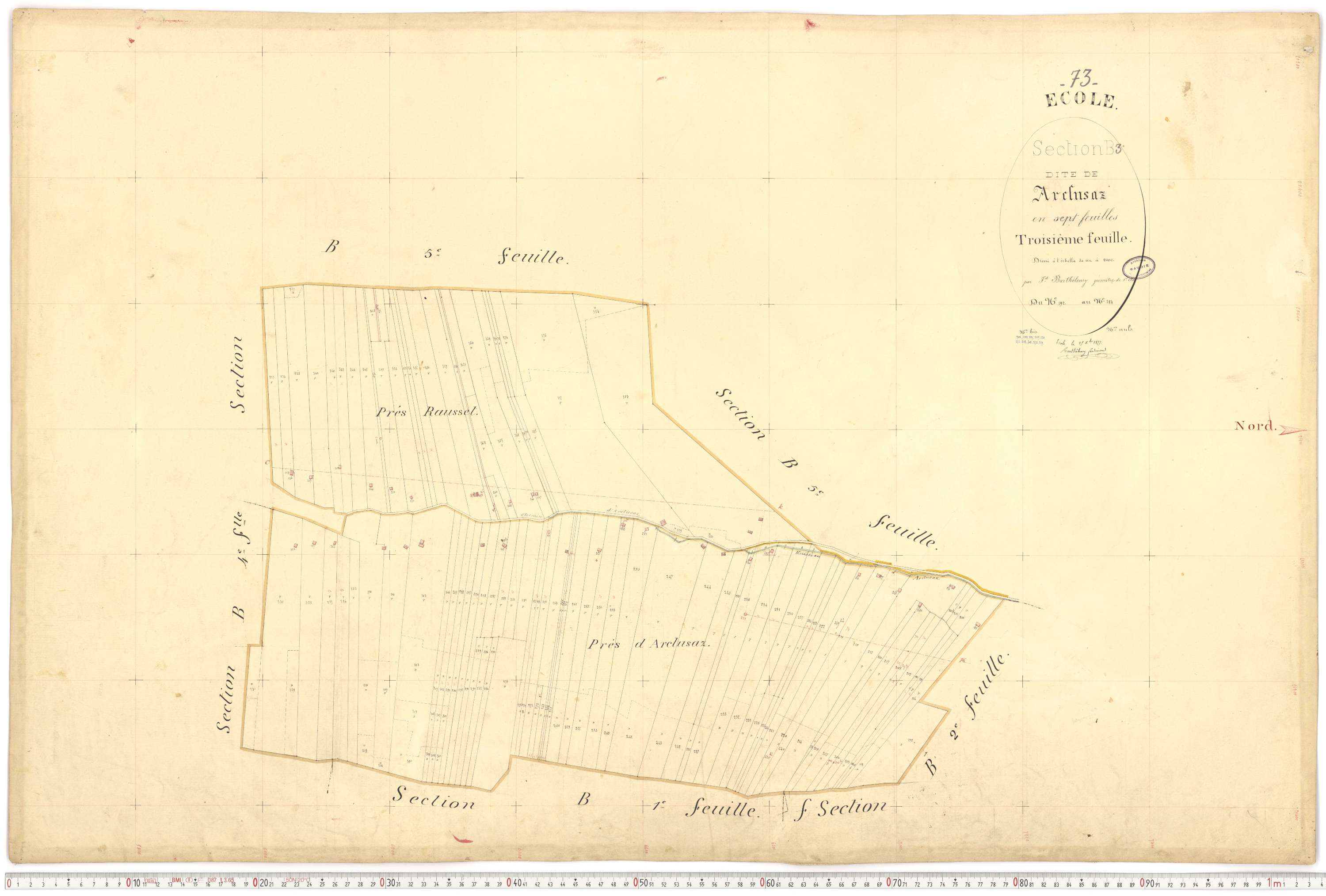 École - Cadastre français (1877).