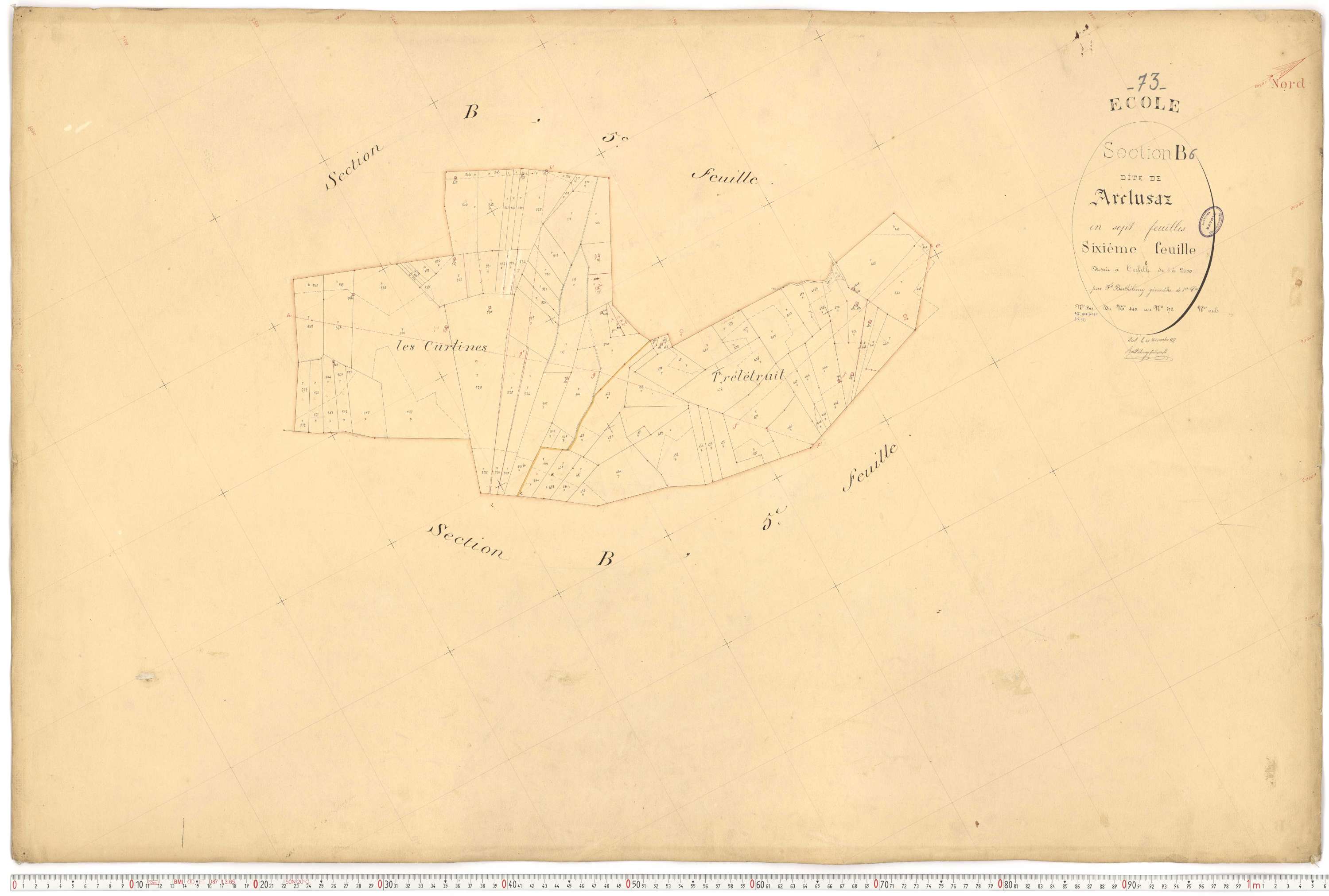 École - Cadastre français (1877).
