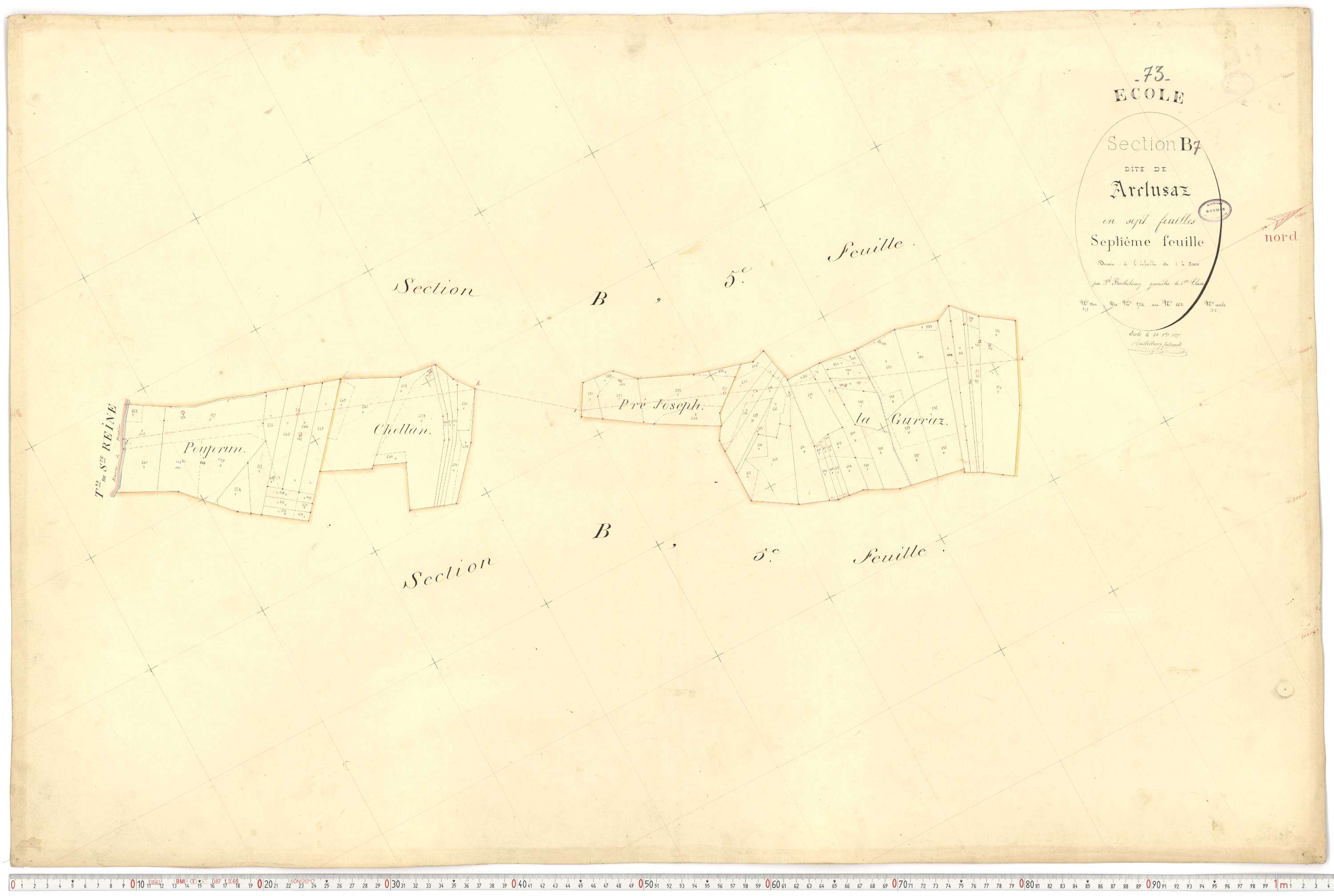 École - Cadastre français (1877).