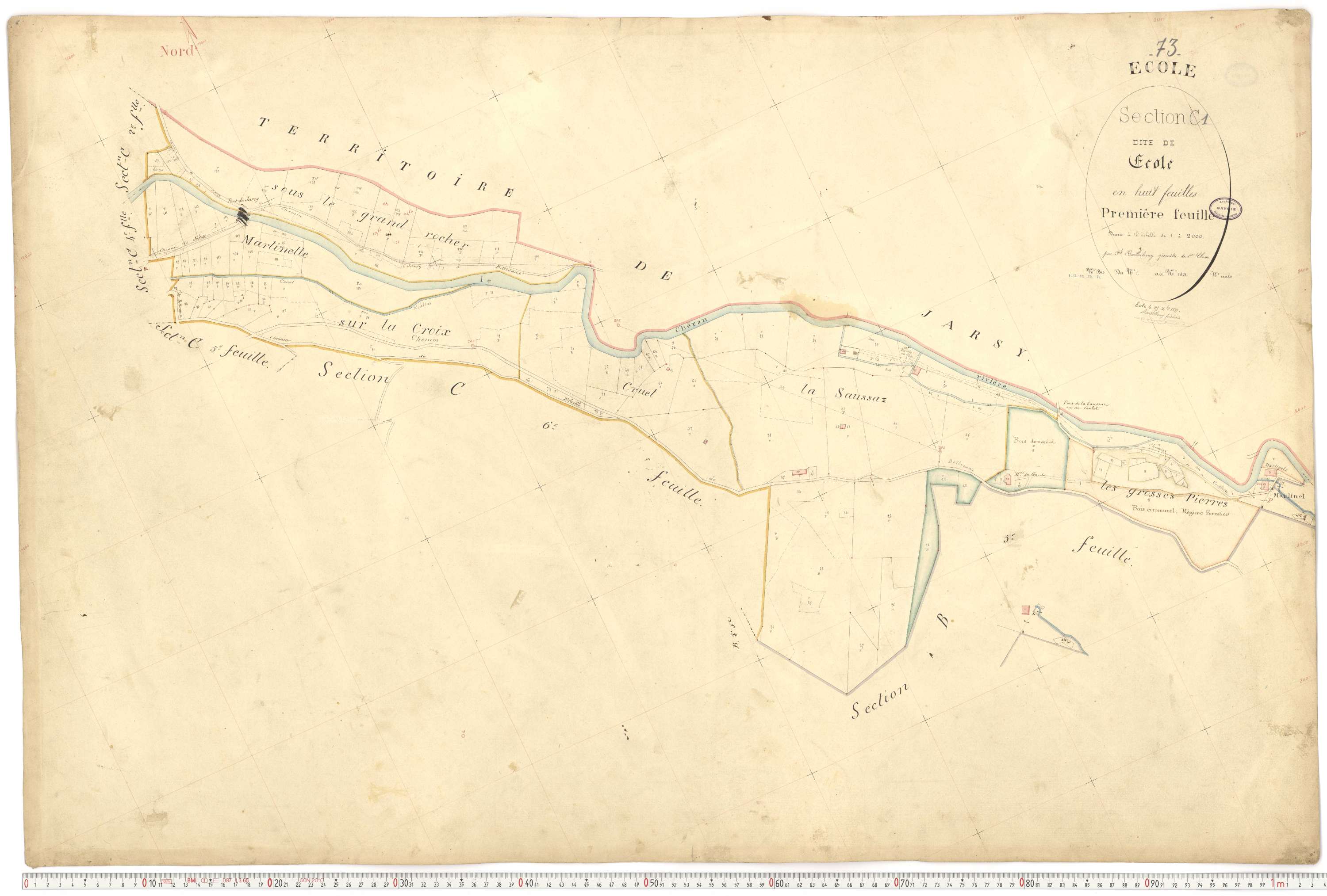 École - Cadastre français (1877).