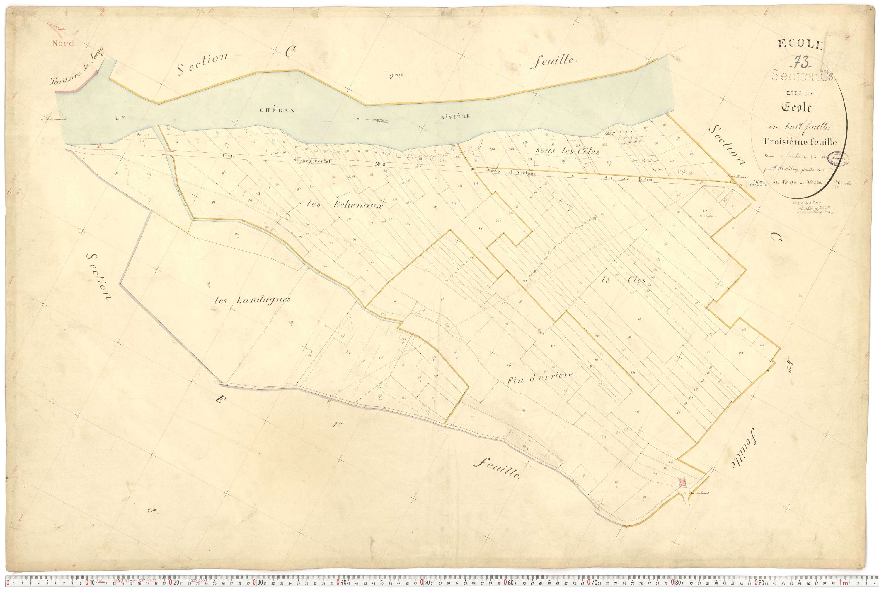 École - Cadastre français (1877).