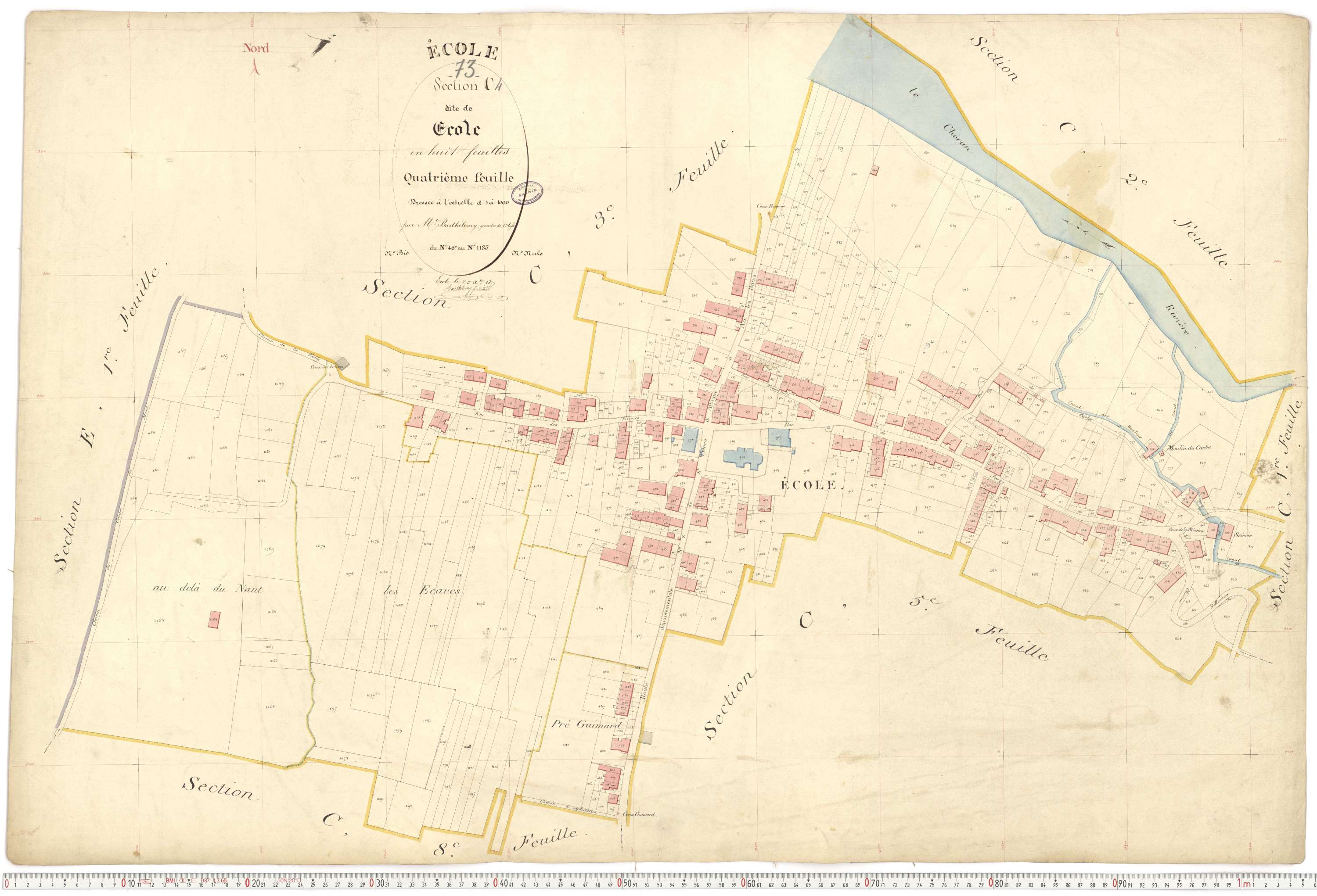 École - Cadastre français (1877).