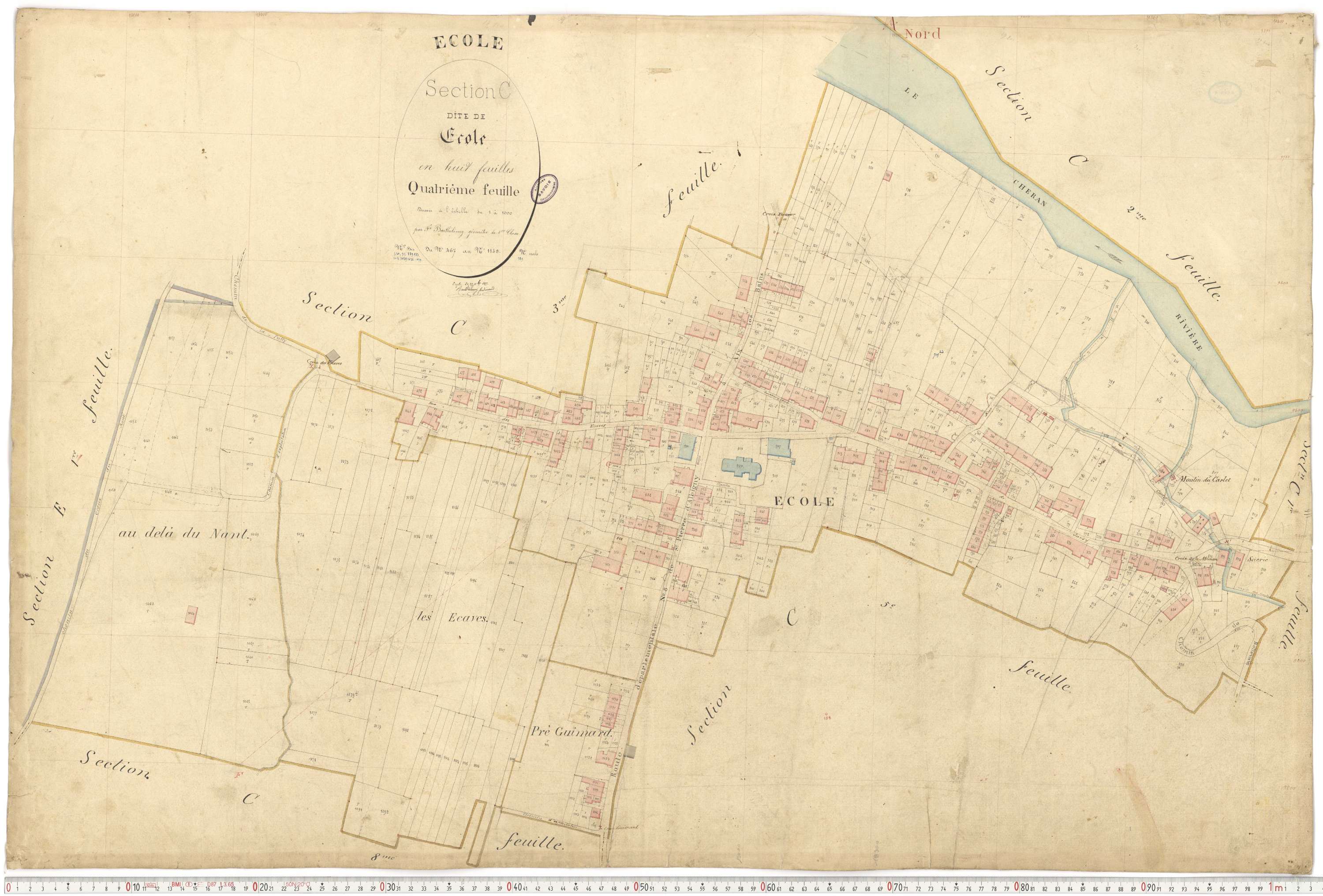 École - Cadastre français (1877).