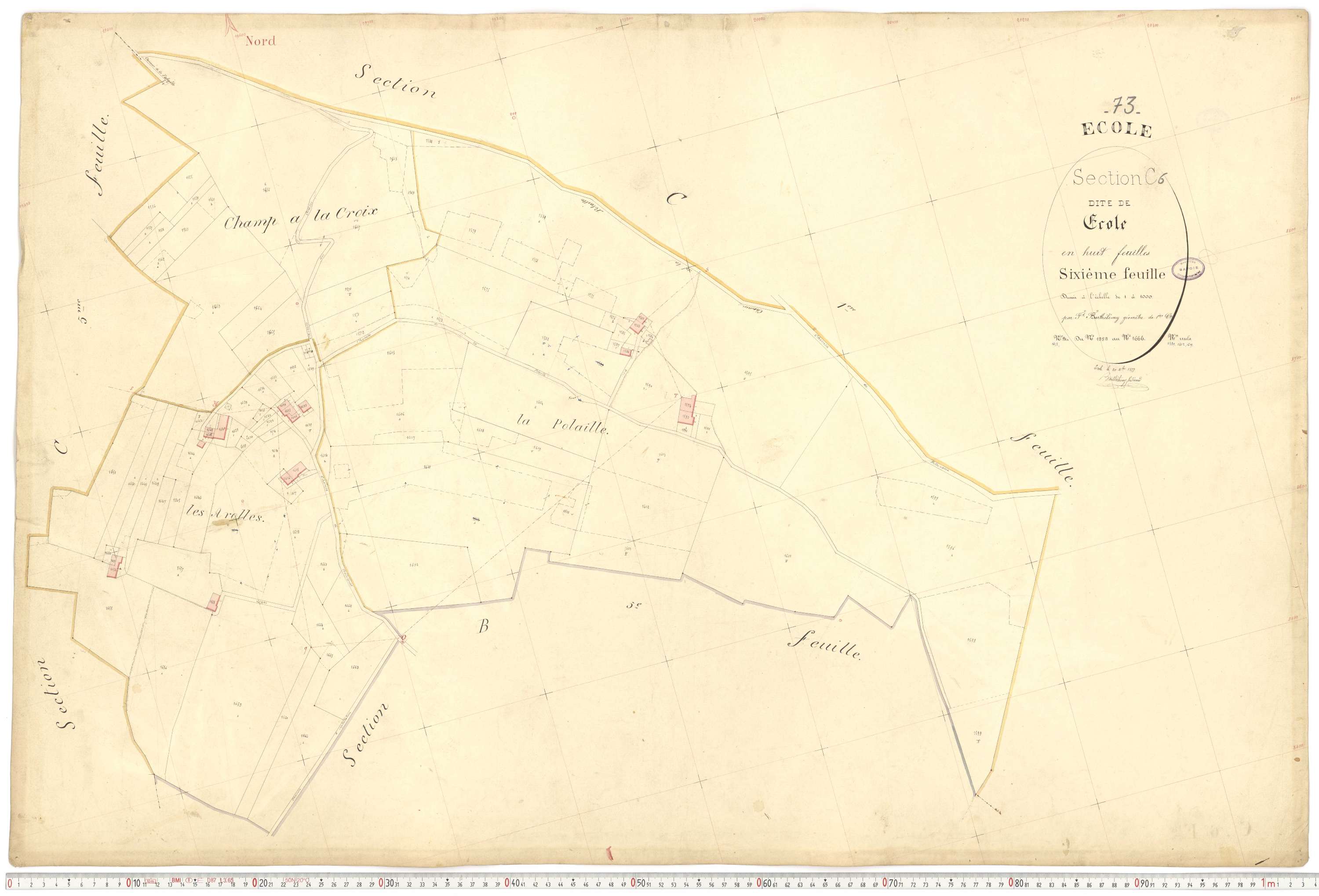 École - Cadastre français (1877).