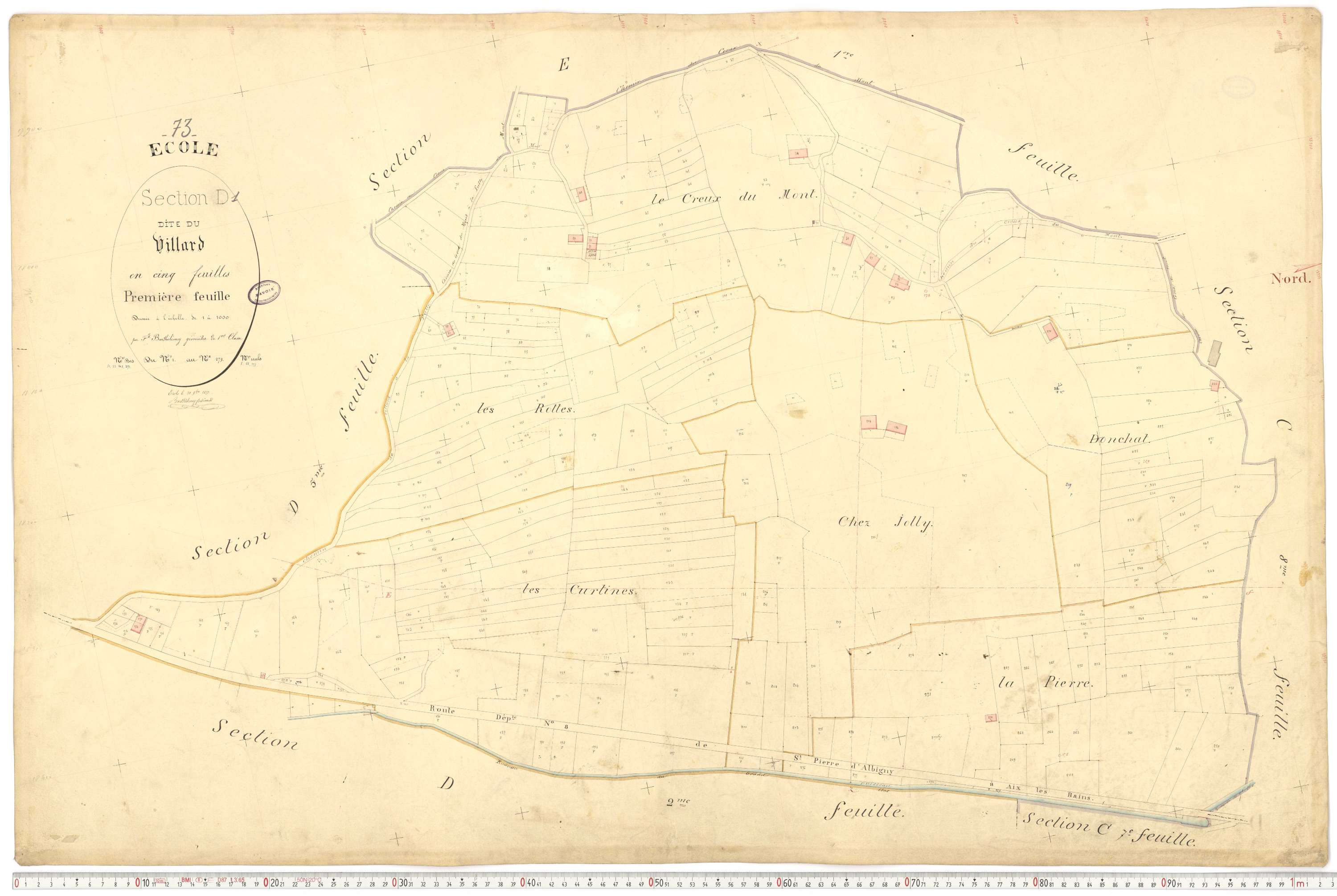 École - Cadastre français (1877).