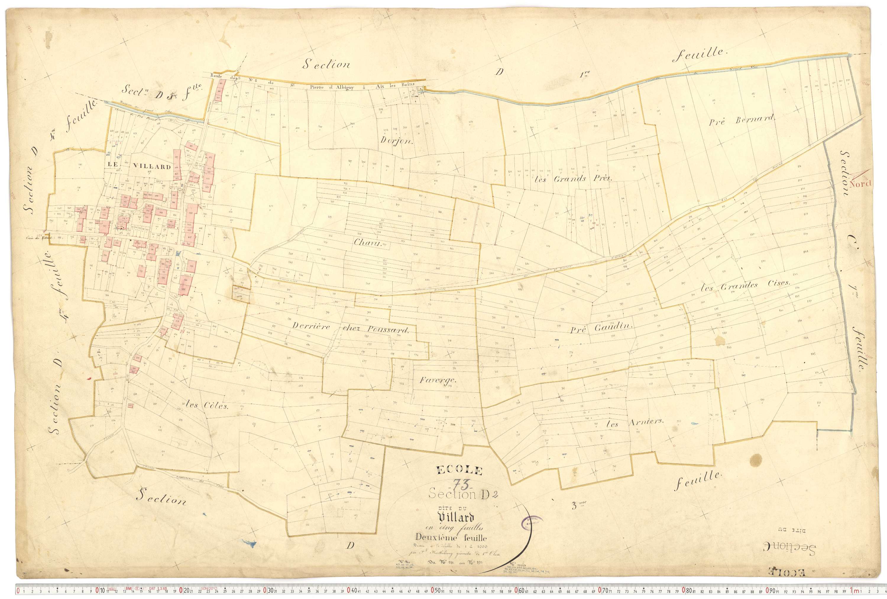 École - Cadastre français (1877).