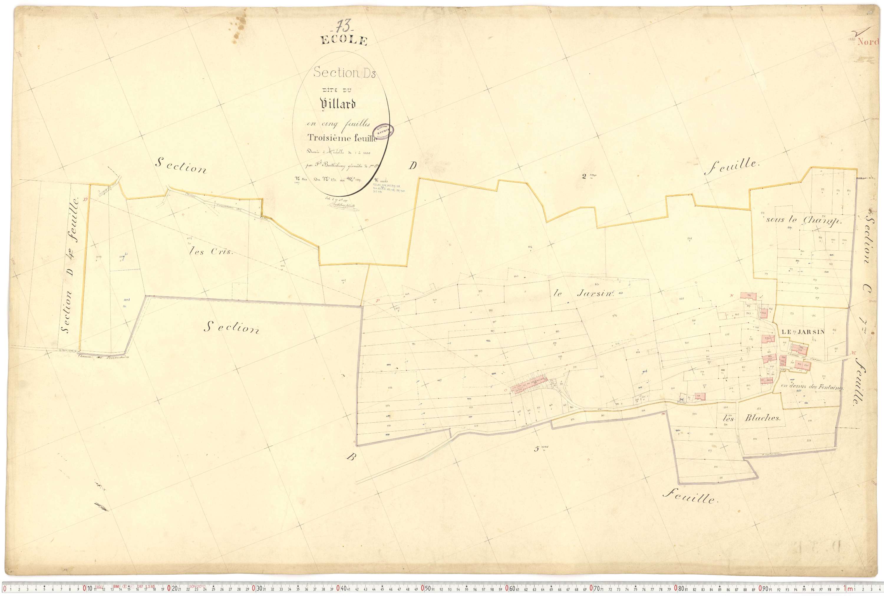 École - Cadastre français (1877).