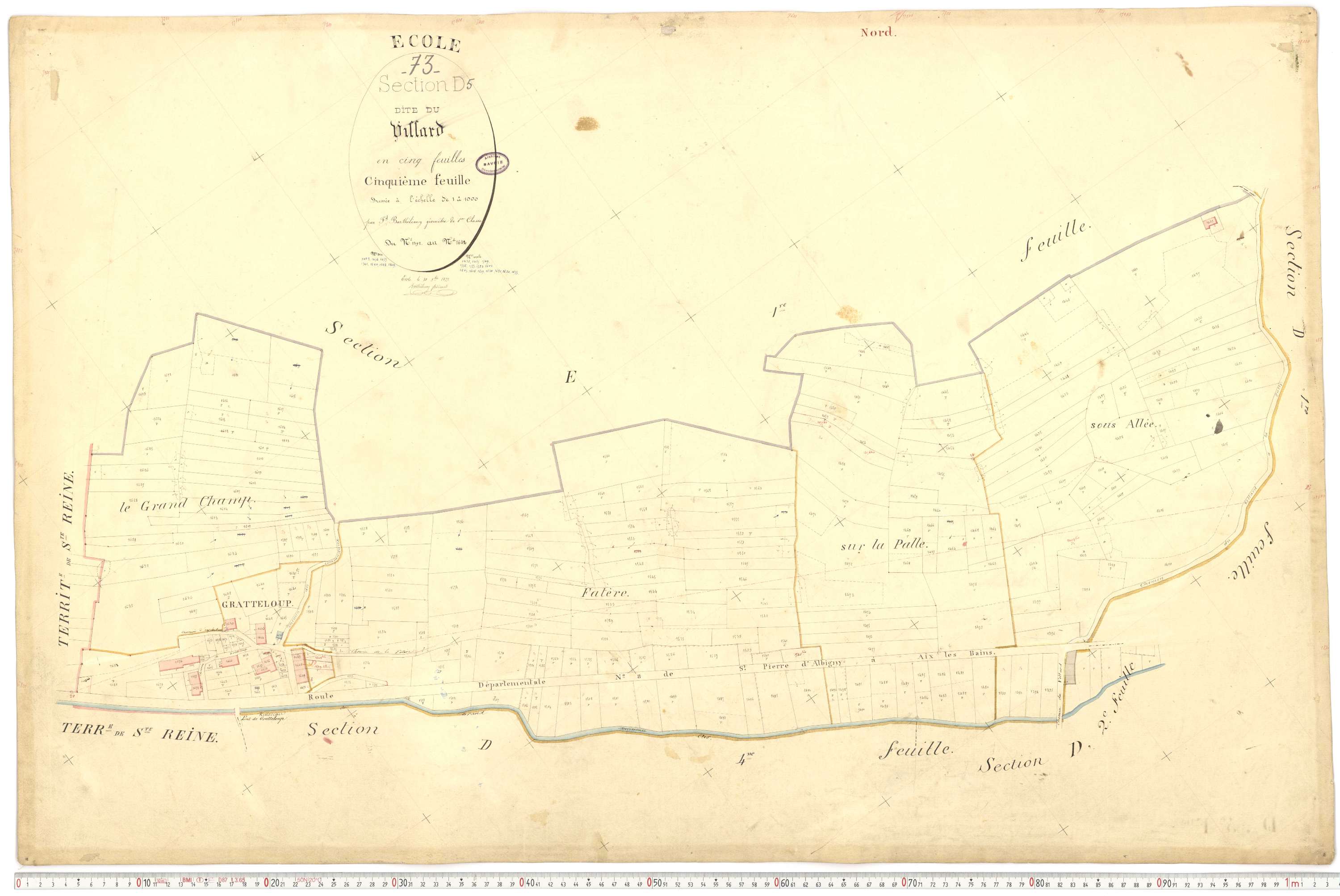 École - Cadastre français (1877).