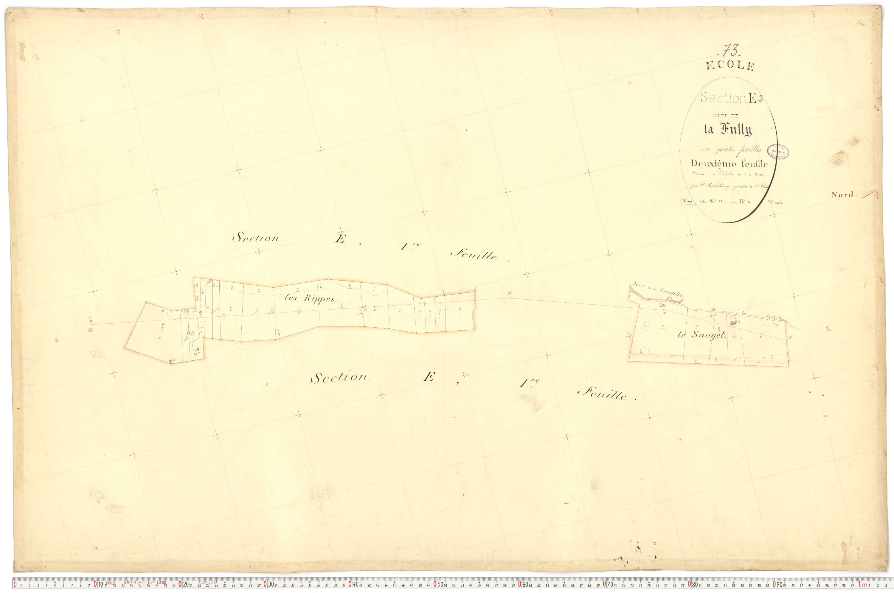 École - Cadastre français (1877).