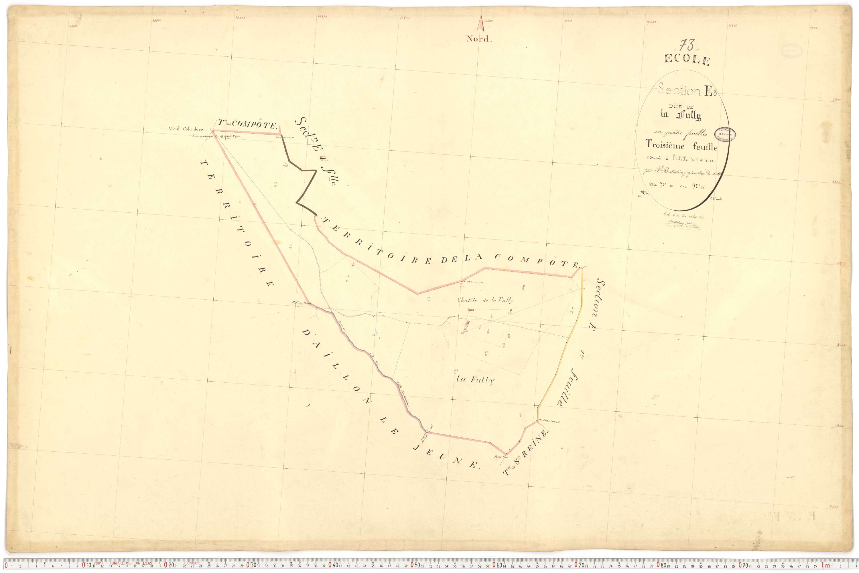 École - Cadastre français (1877).