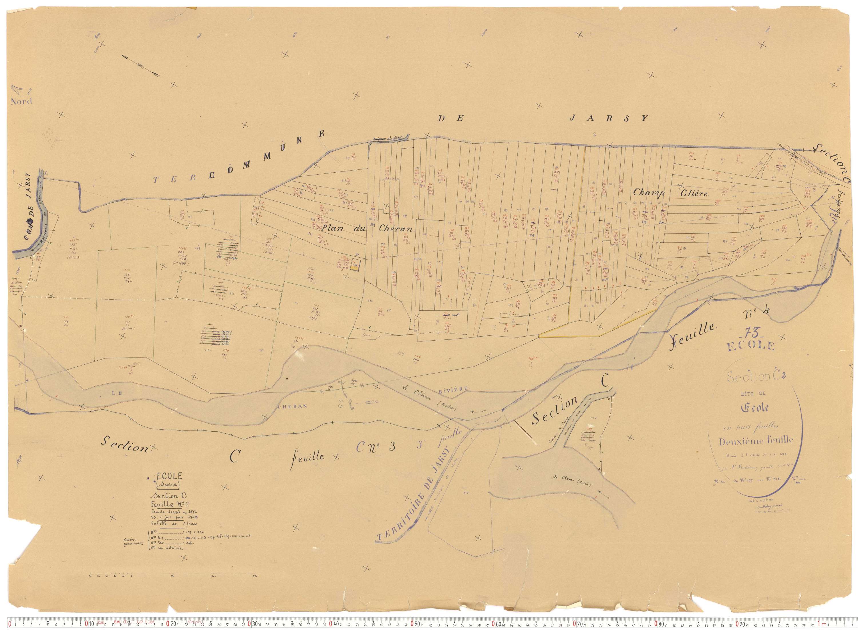 École - Cadastre rénové, version de travail (1963).