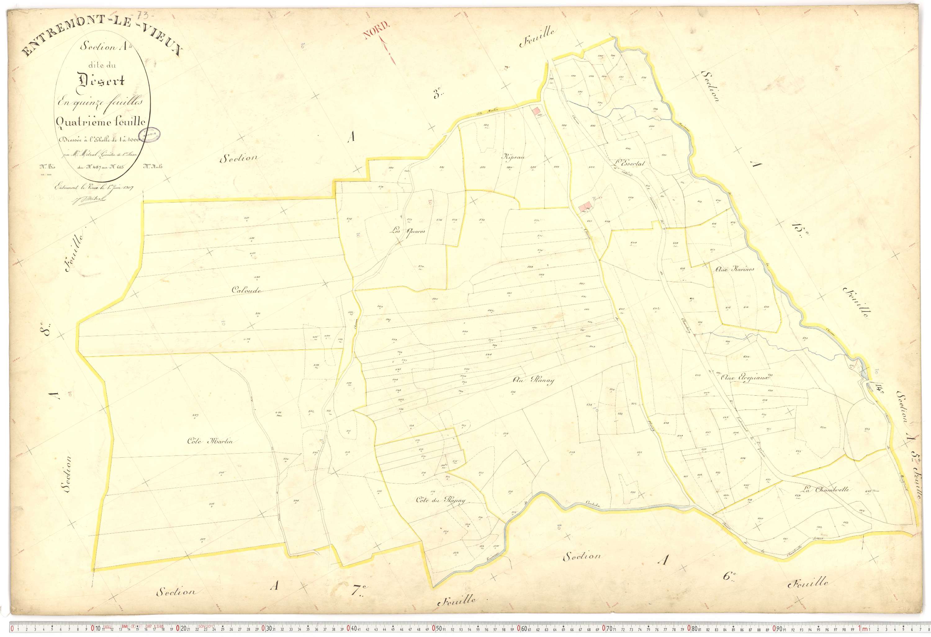 Entremont-le-Vieux - Cadastre français (1907).