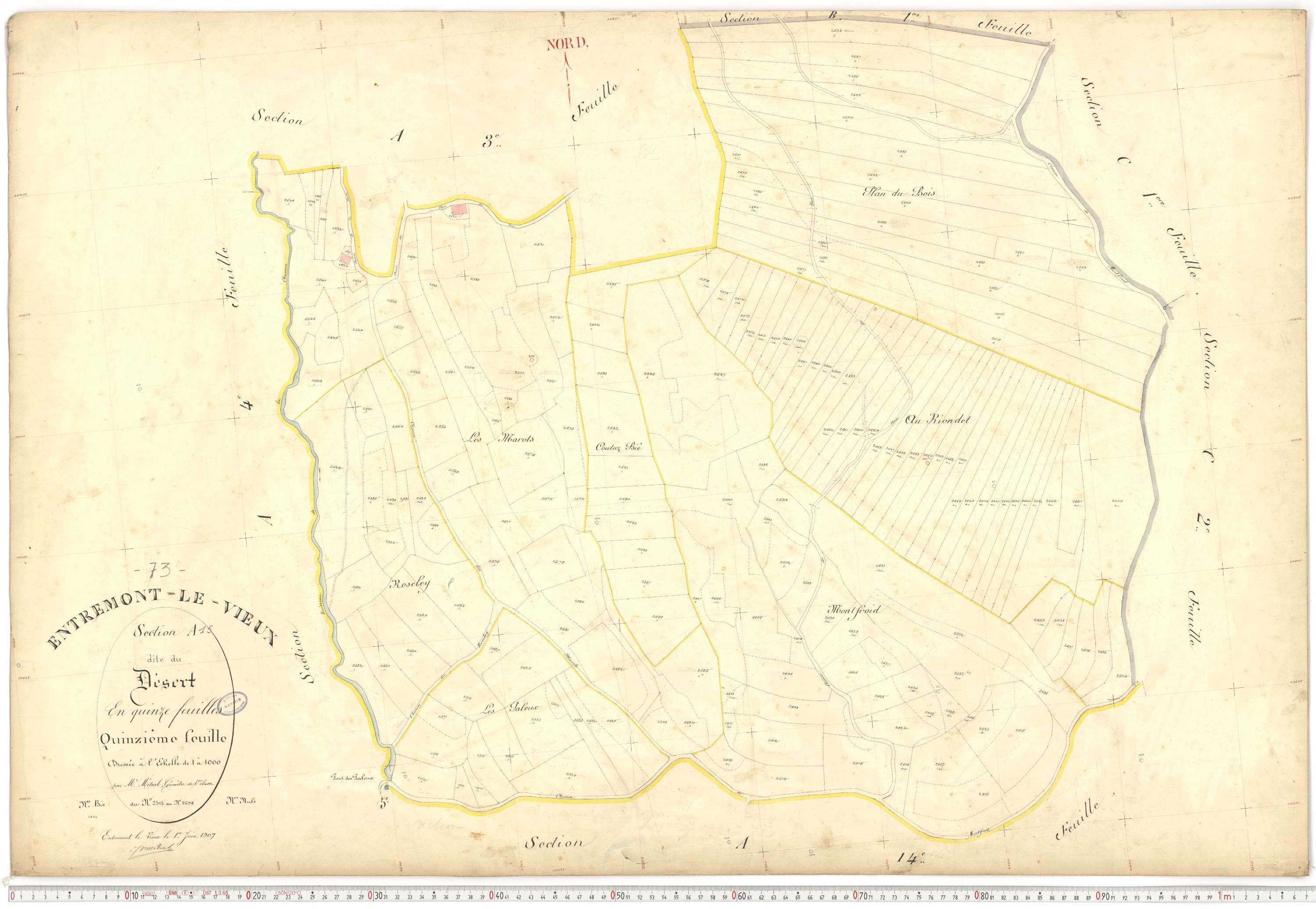 Entremont-le-Vieux - Cadastre français (1907).