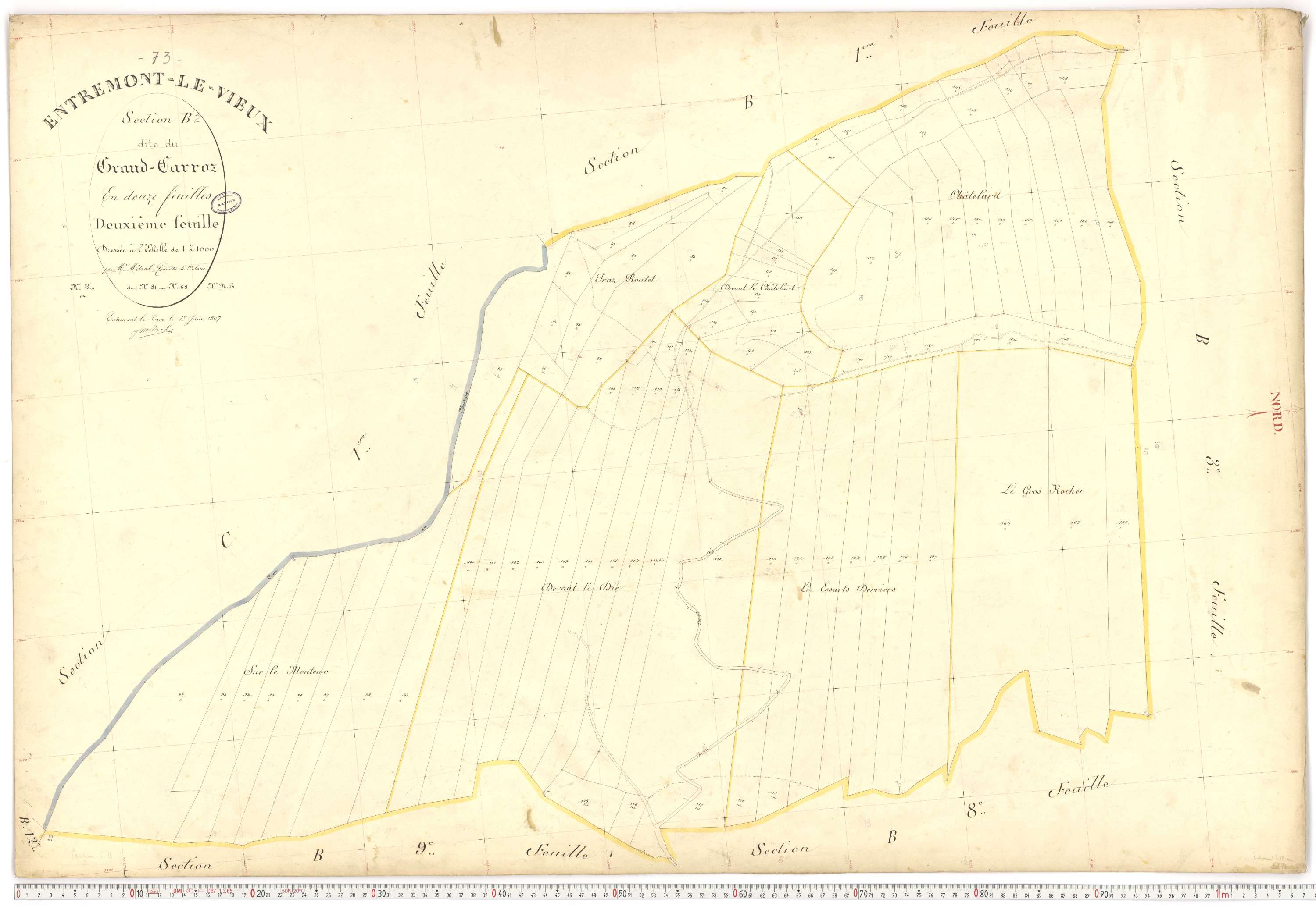 Entremont-le-Vieux - Cadastre français (1907).