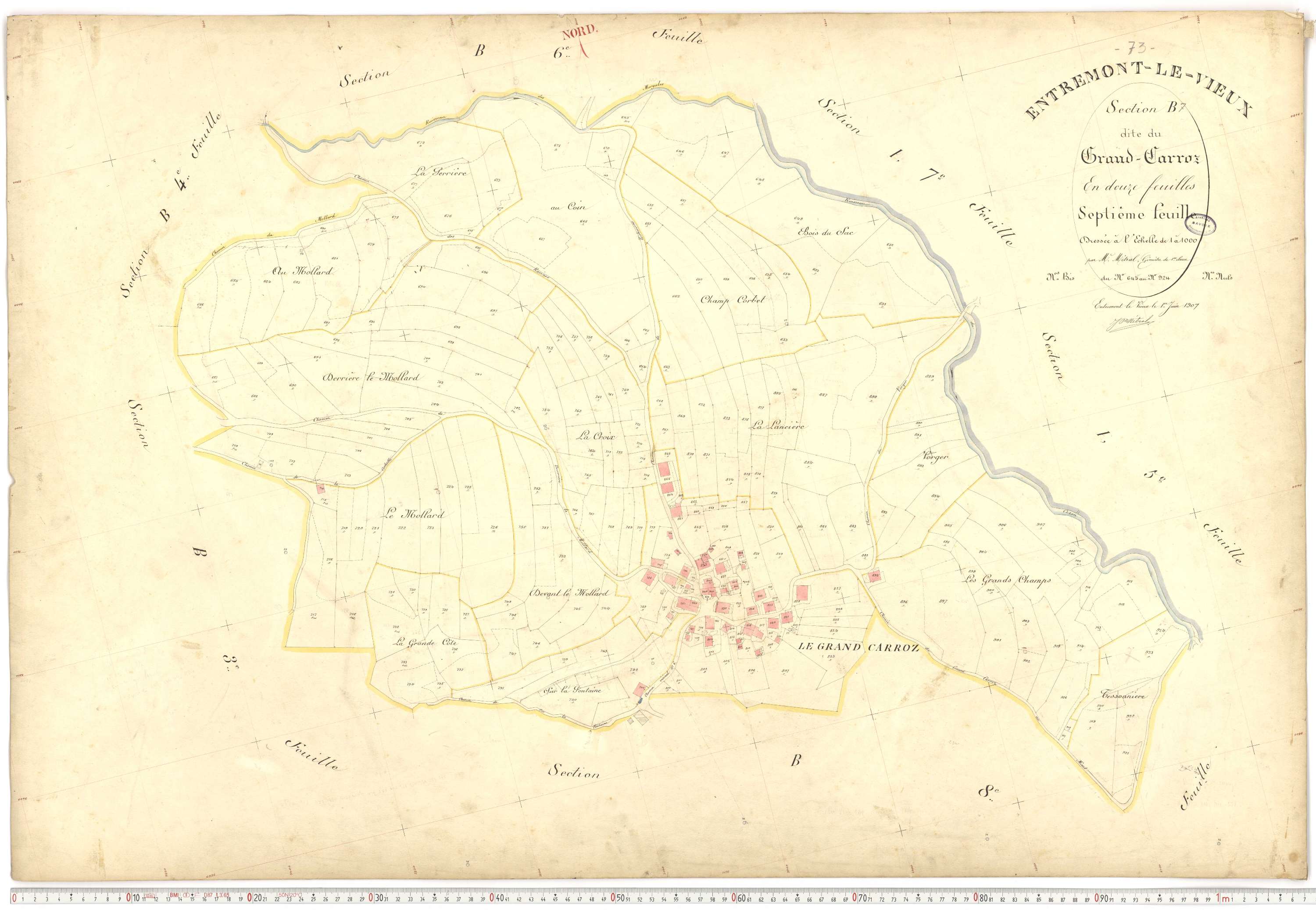 Entremont-le-Vieux - Cadastre français (1907).