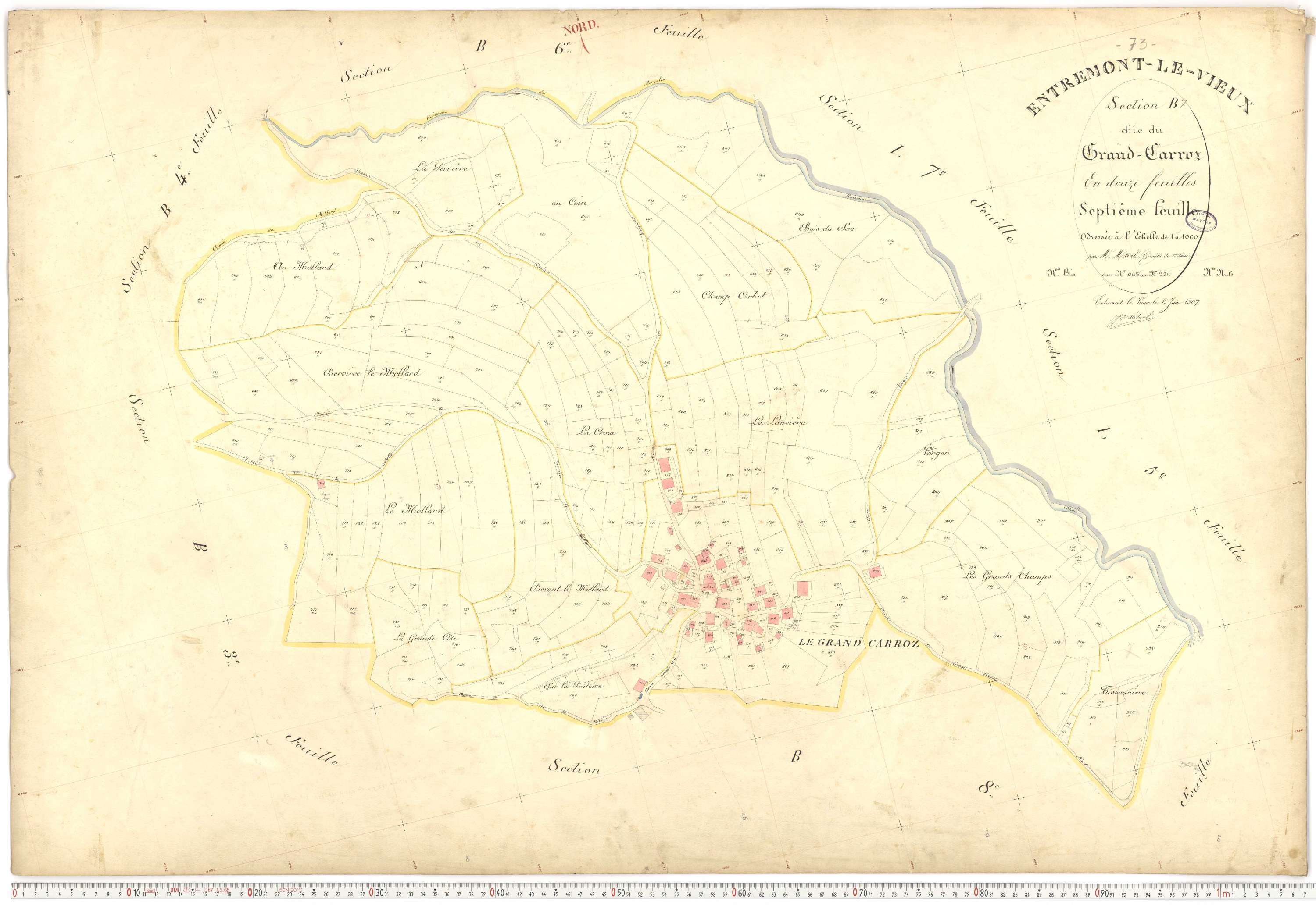 Entremont-le-Vieux - Cadastre français (1907).