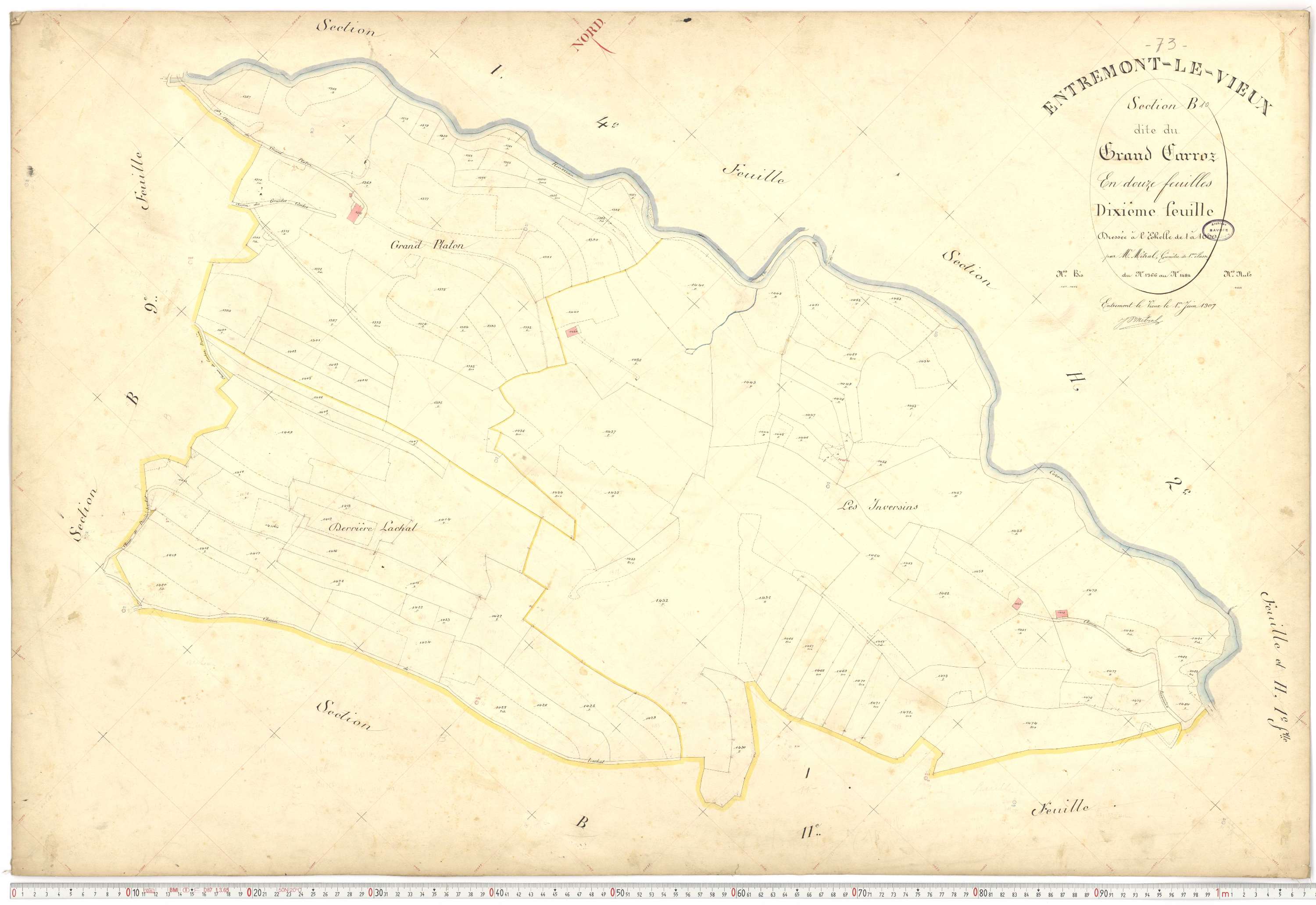 Entremont-le-Vieux - Cadastre français (1907).