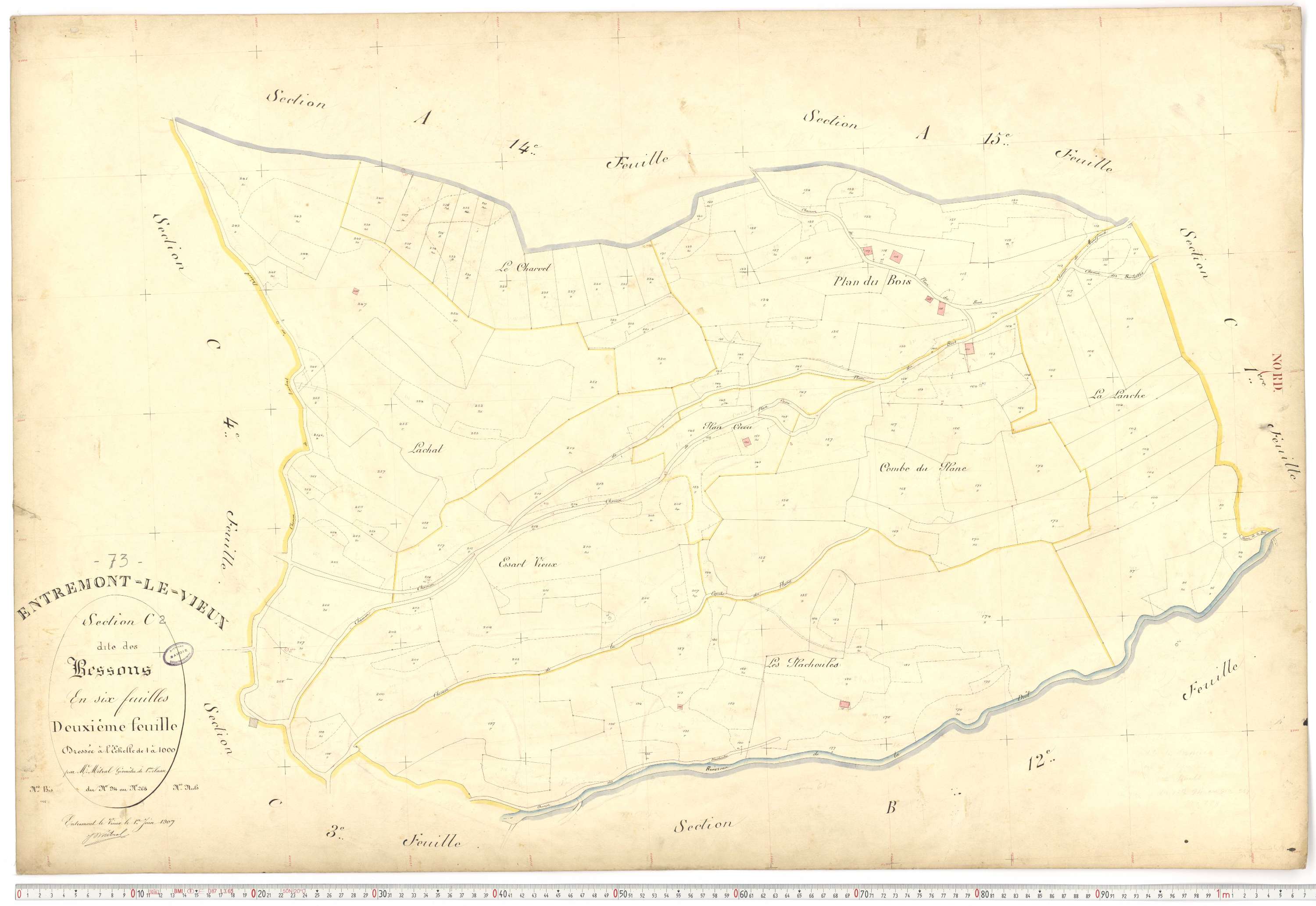 Entremont-le-Vieux - Cadastre français (1907).