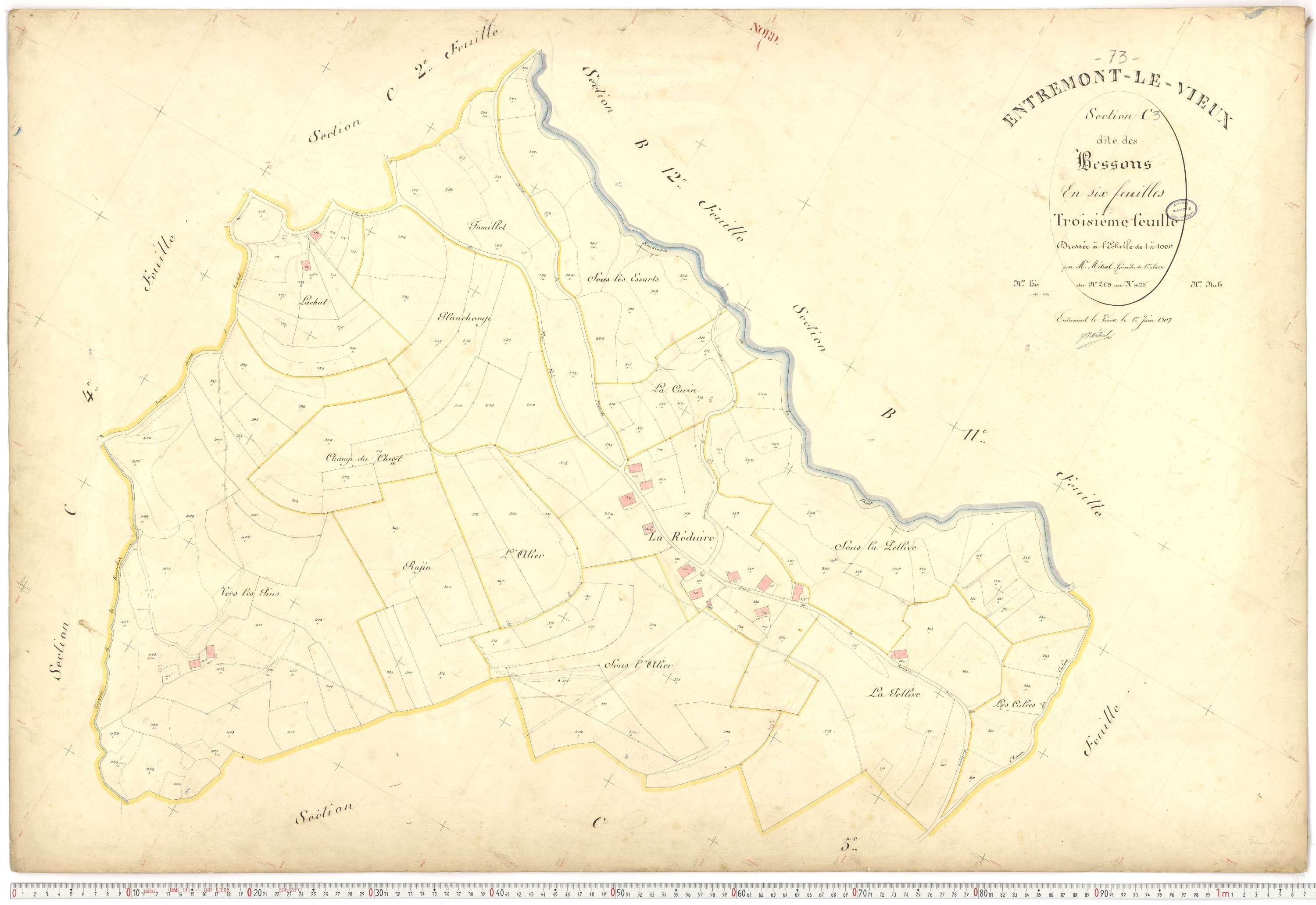 Entremont-le-Vieux - Cadastre français (1907).