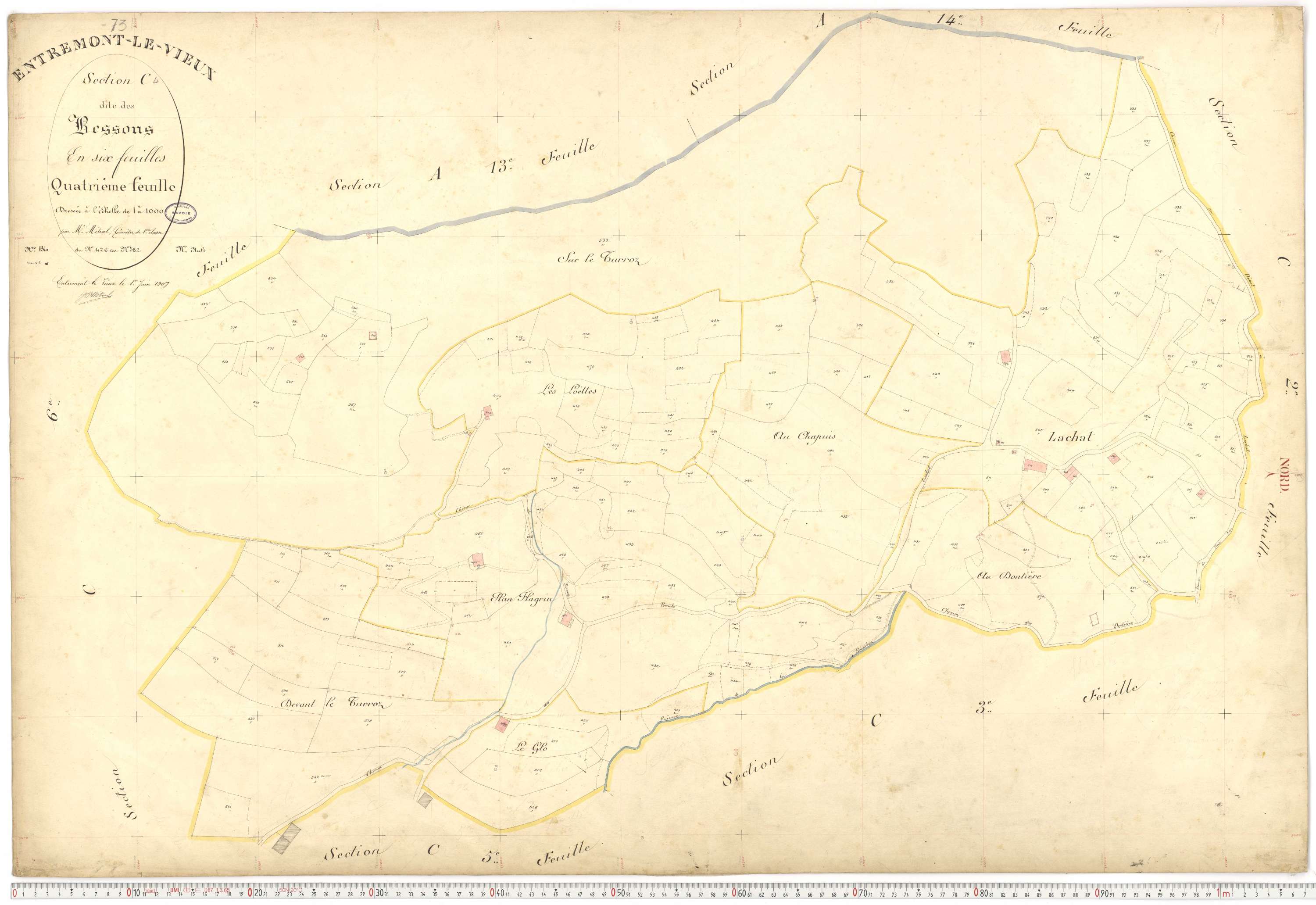 Entremont-le-Vieux - Cadastre français (1907).