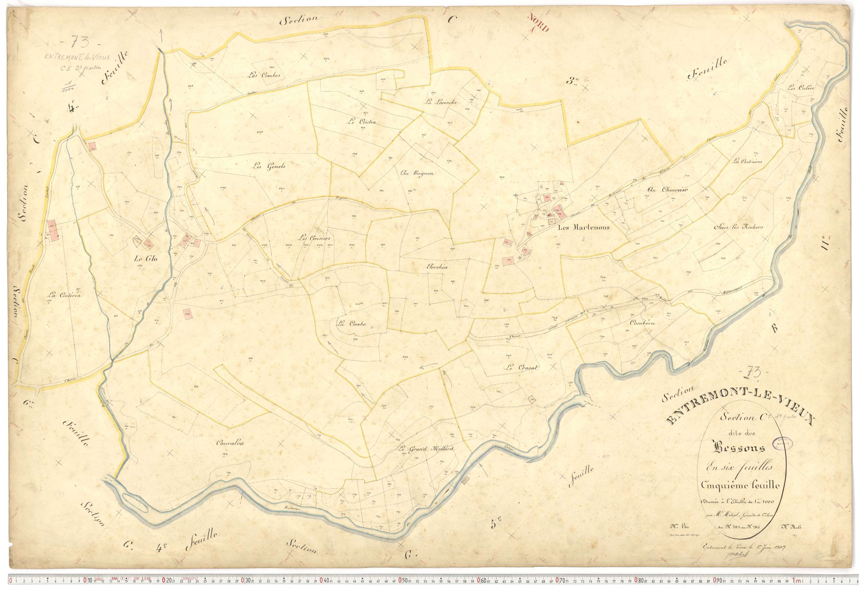 Entremont-le-Vieux - Cadastre français (1907).