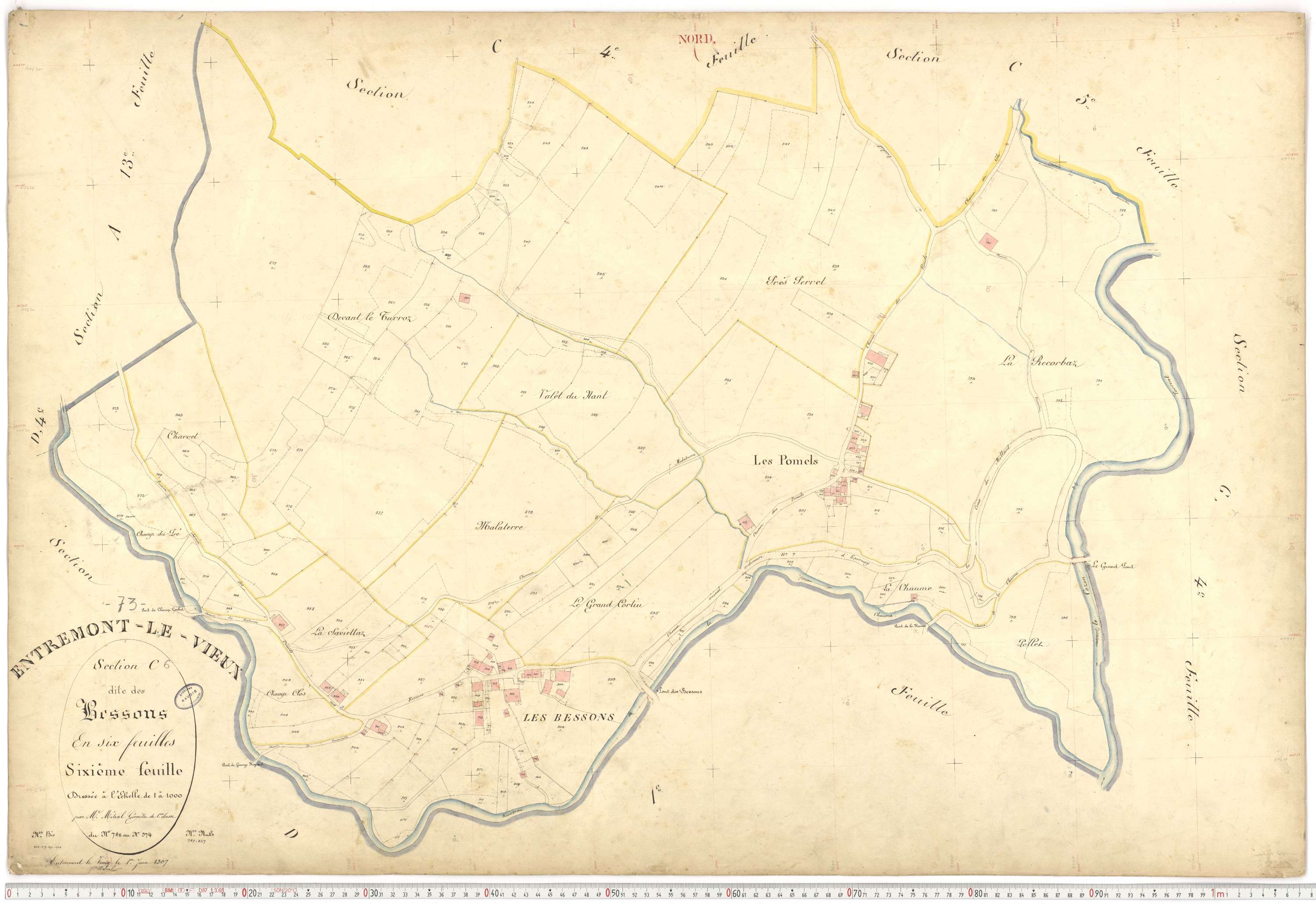 Entremont-le-Vieux - Cadastre français (1907).