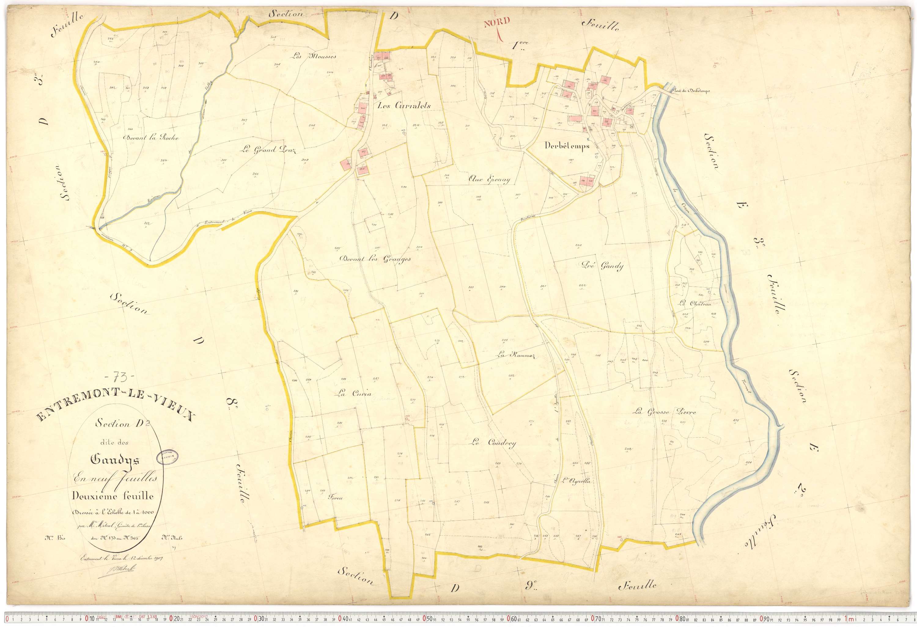 Entremont-le-Vieux - Cadastre français (1907).