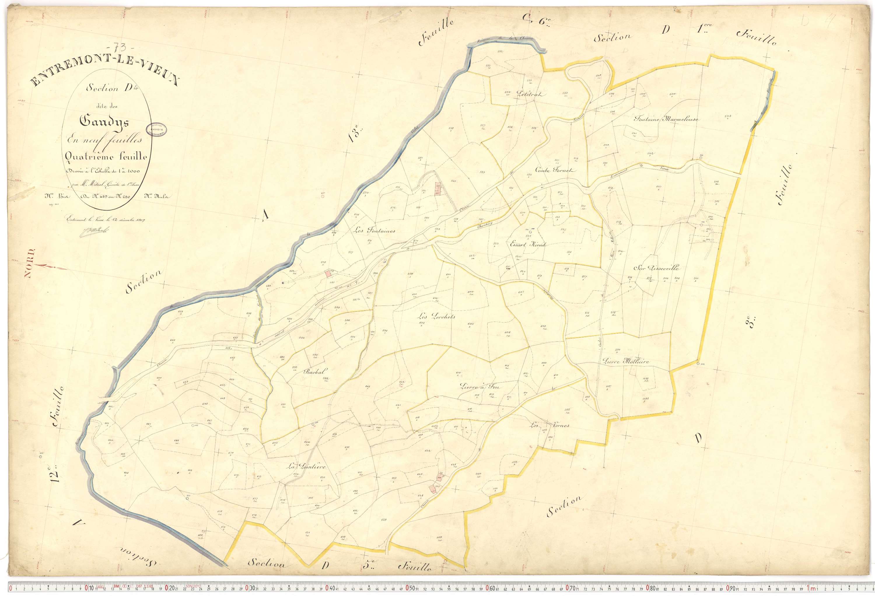 Entremont-le-Vieux - Cadastre français (1907).