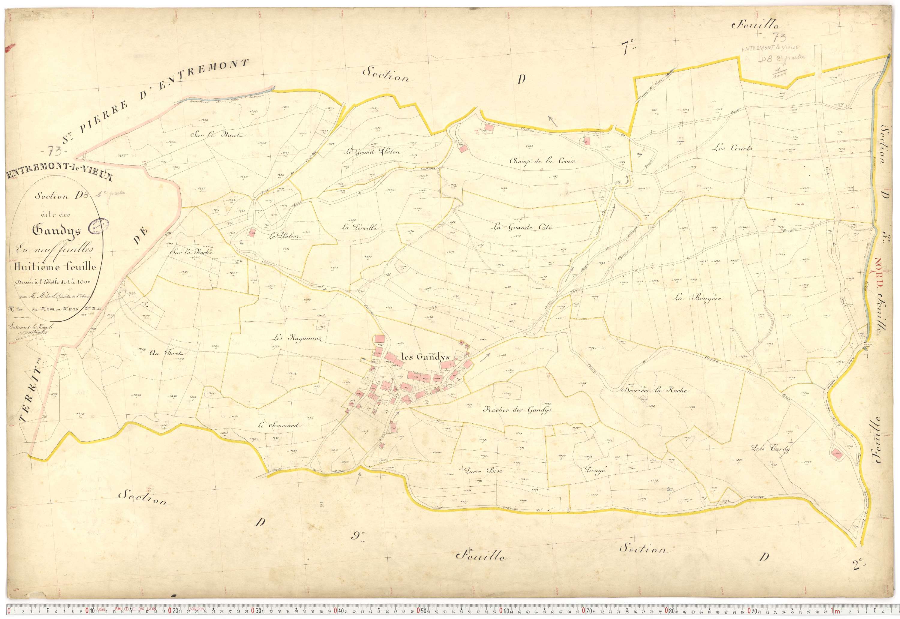 Entremont-le-Vieux - Cadastre français (1907).