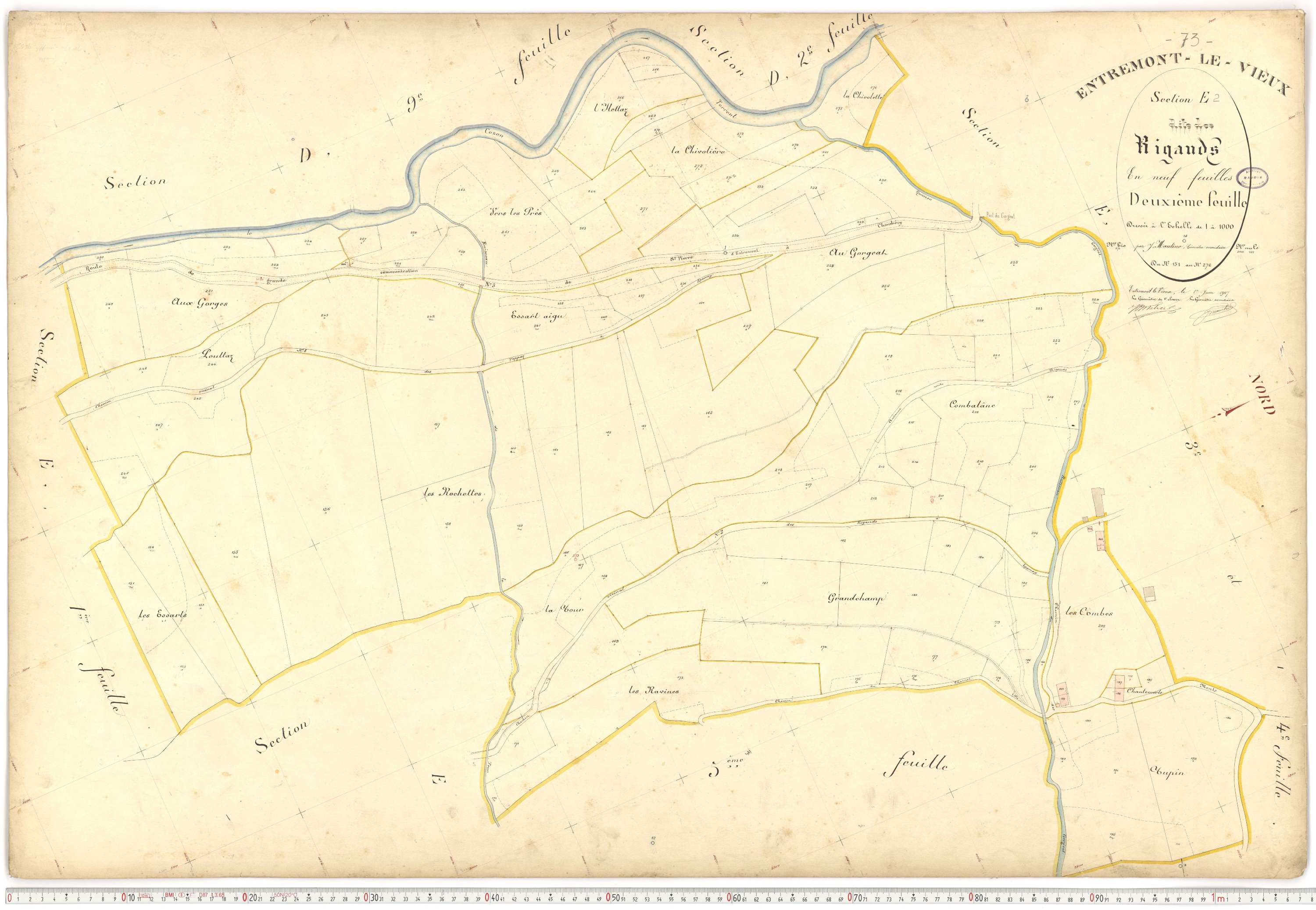 Entremont-le-Vieux - Cadastre français (1907).