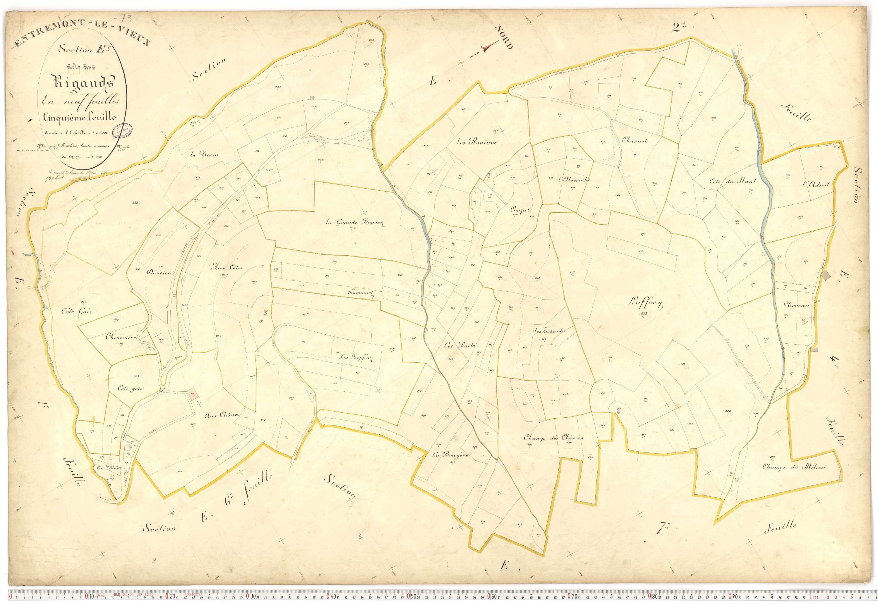 Entremont-le-Vieux - Cadastre français (1907).
