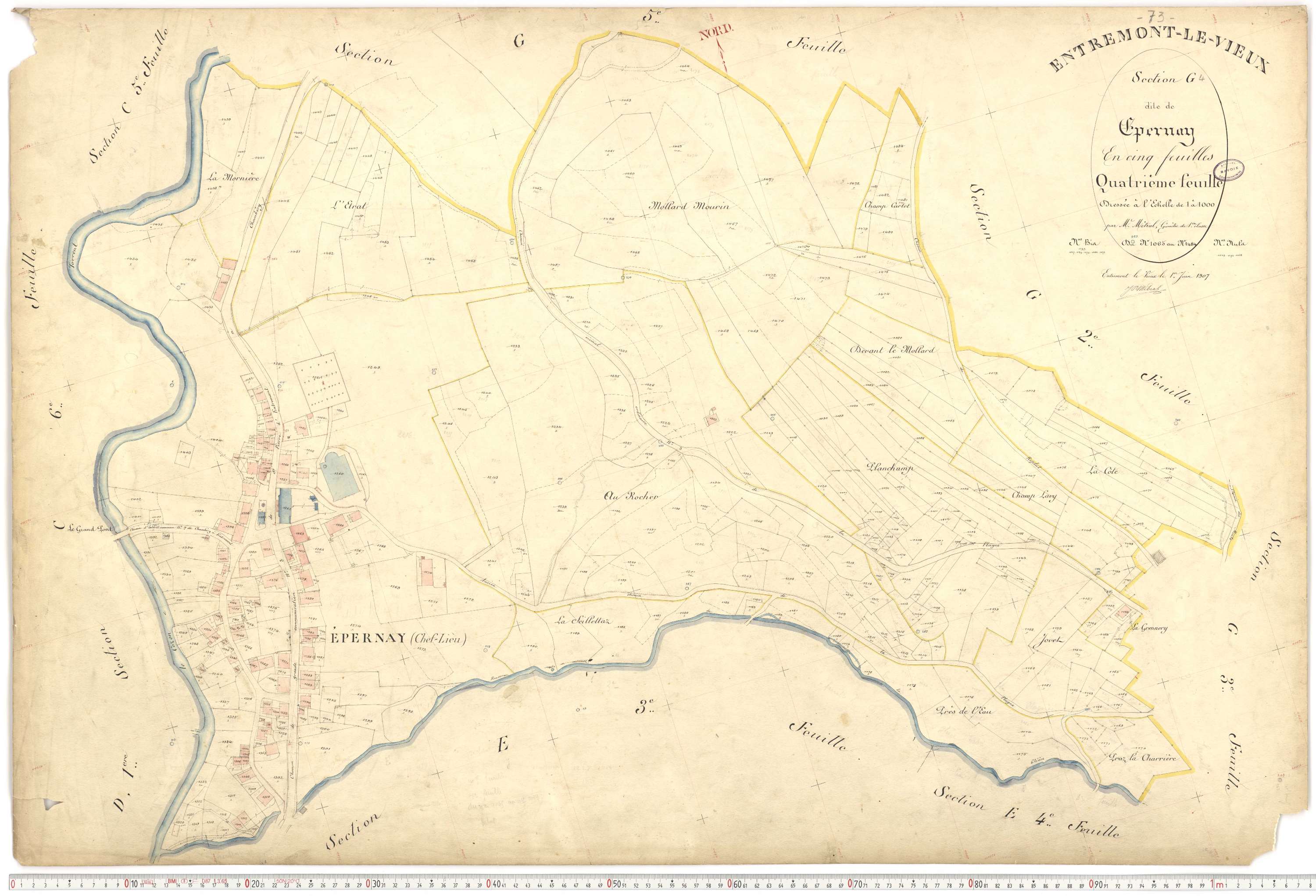 Entremont-le-Vieux - Cadastre français (1907).