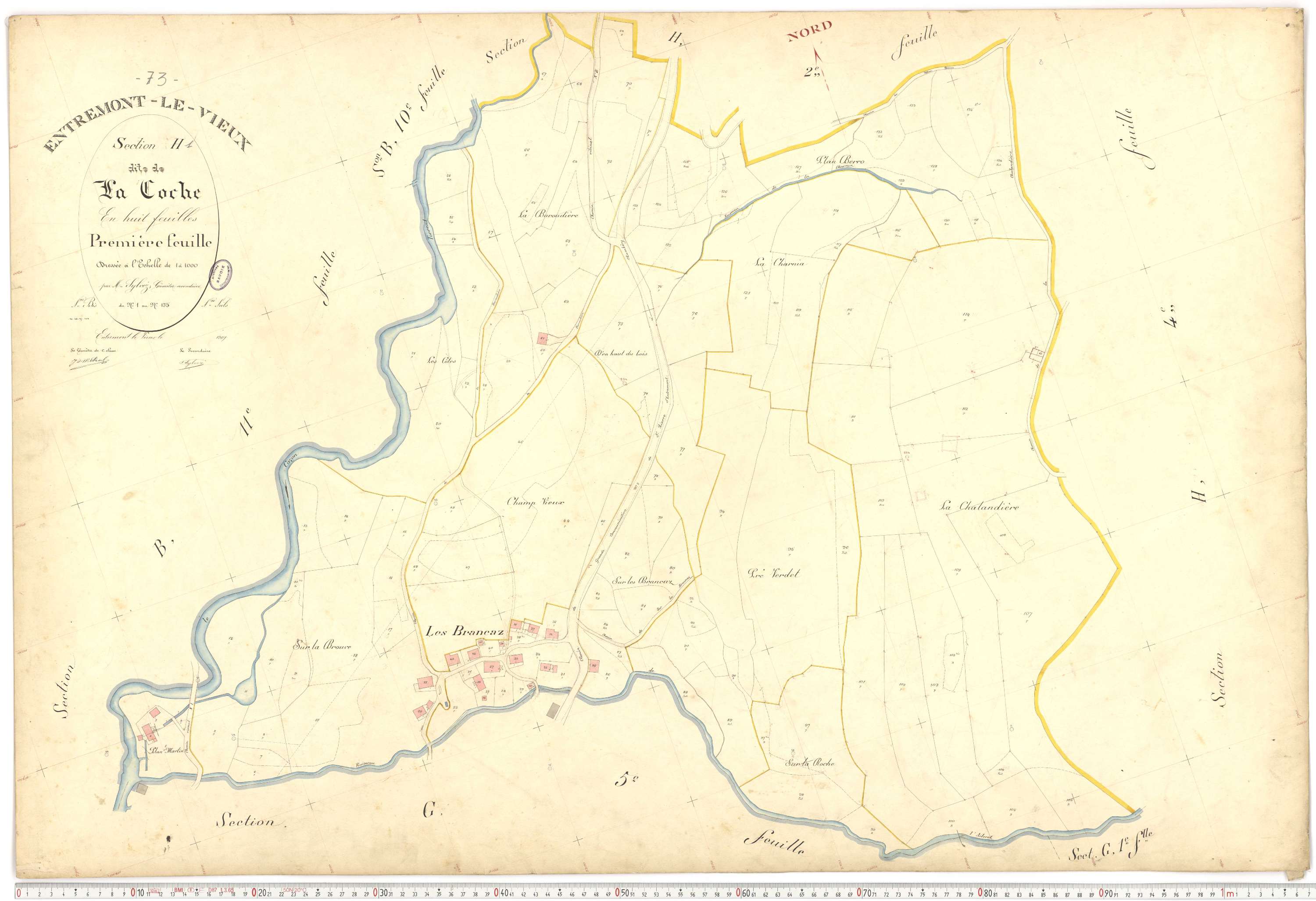 Entremont-le-Vieux - Cadastre français (1907).