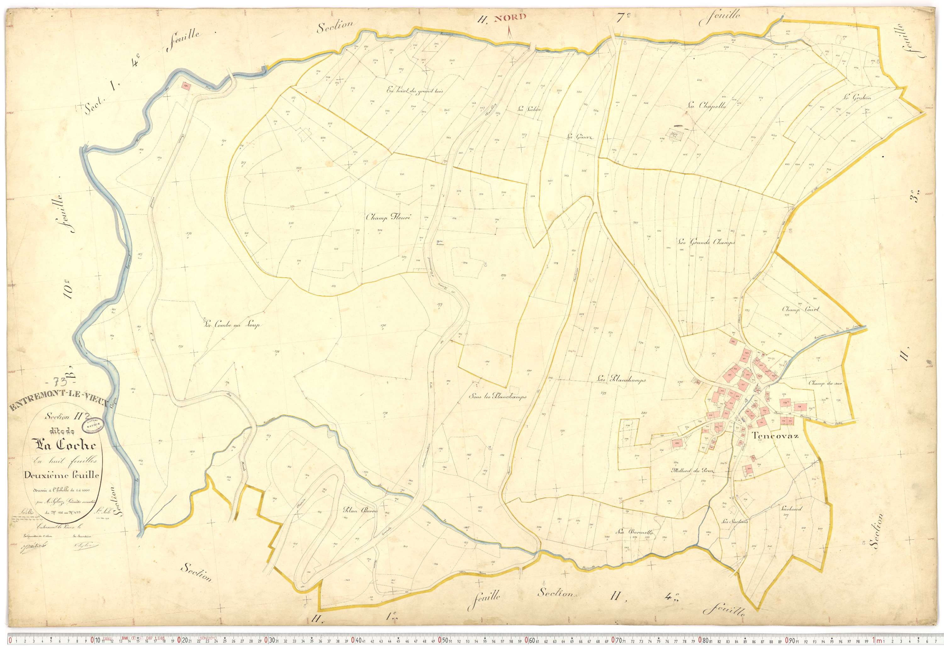 Entremont-le-Vieux - Cadastre français (1907).