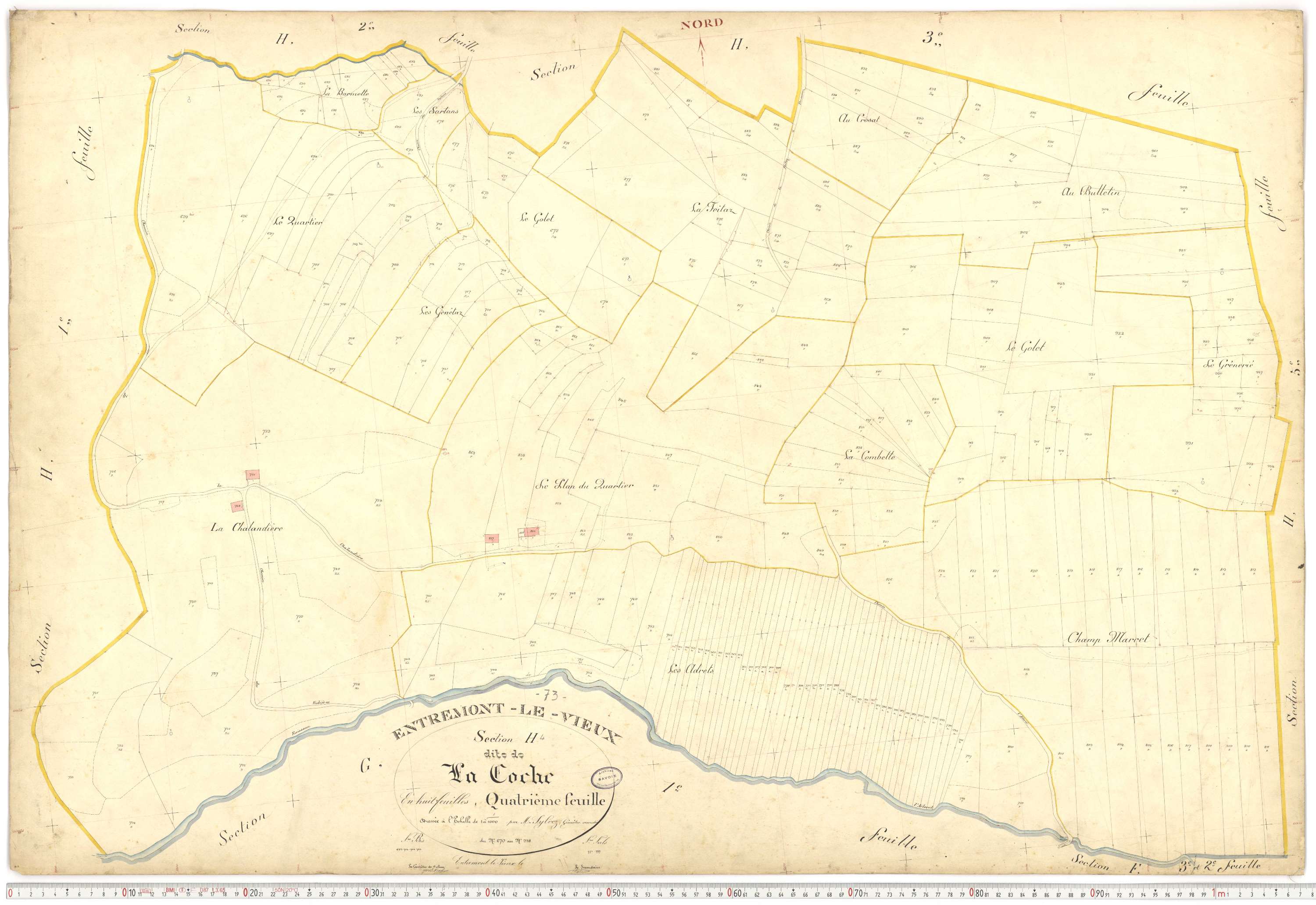 Entremont-le-Vieux - Cadastre français (1907).